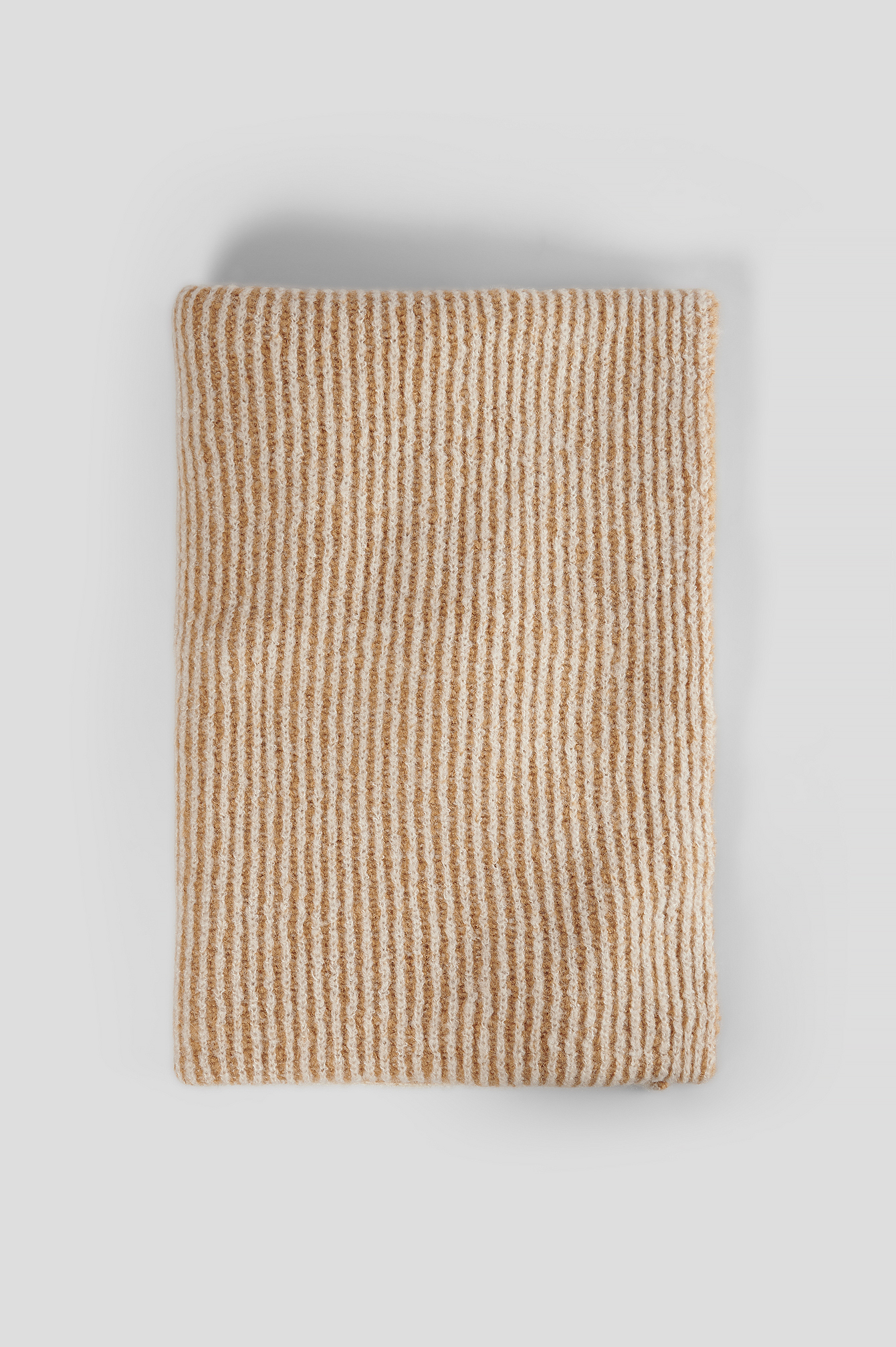 Beige Chunky Two Toned Scarf
