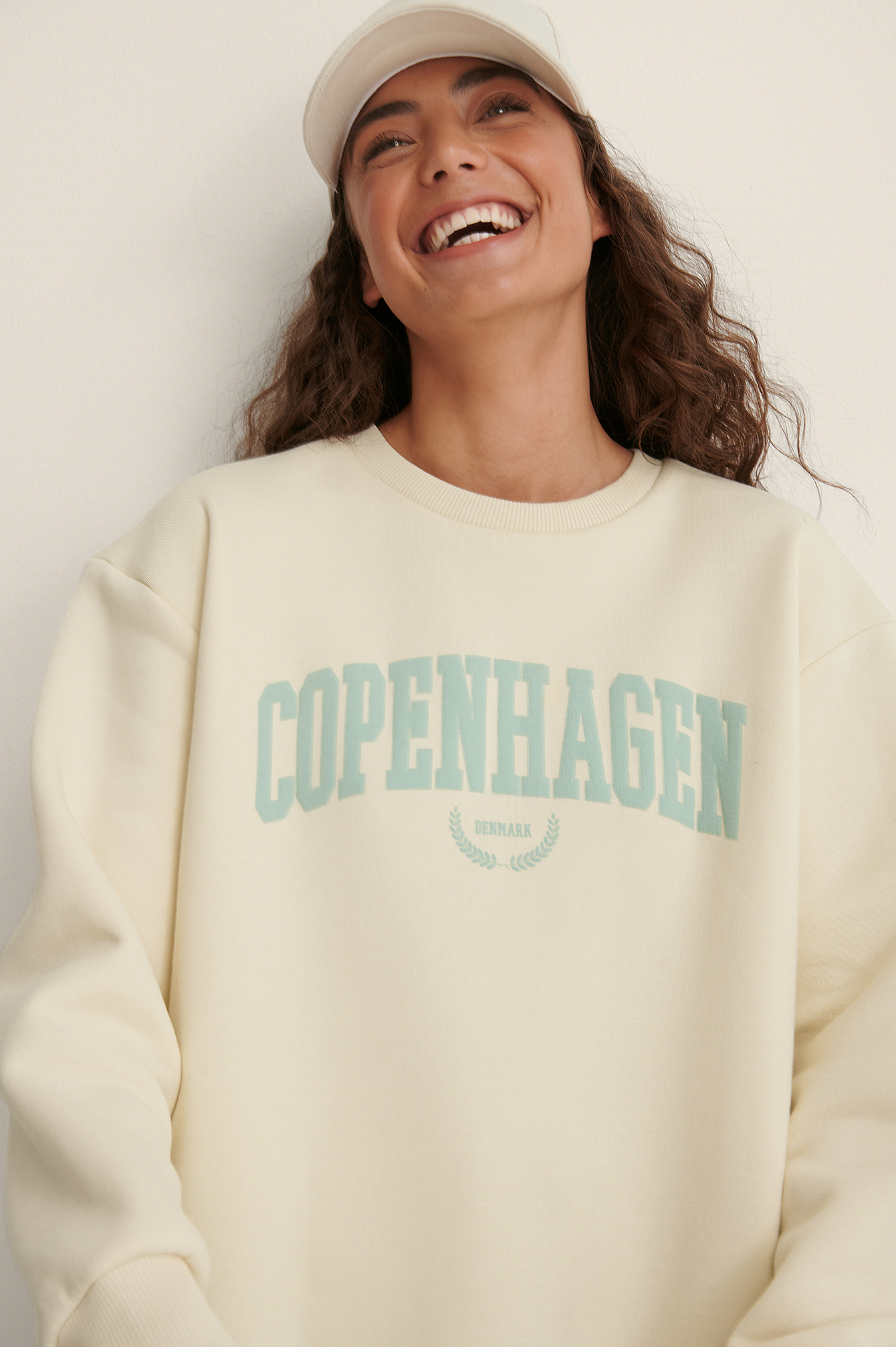 Offwhite Økologisk sweatshirt med byprint
