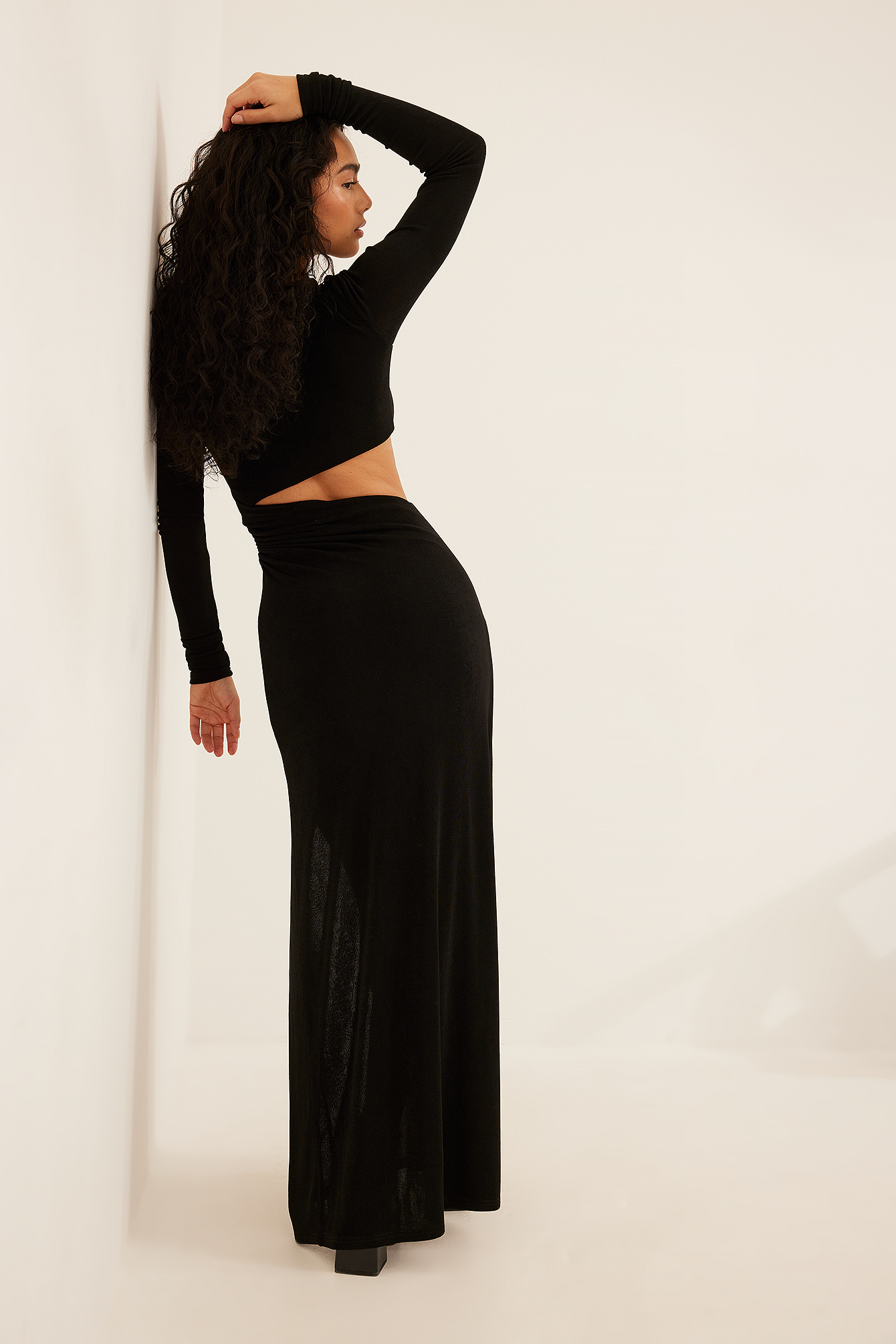 Cut Out Maxi Dress Black | na-kd.com
