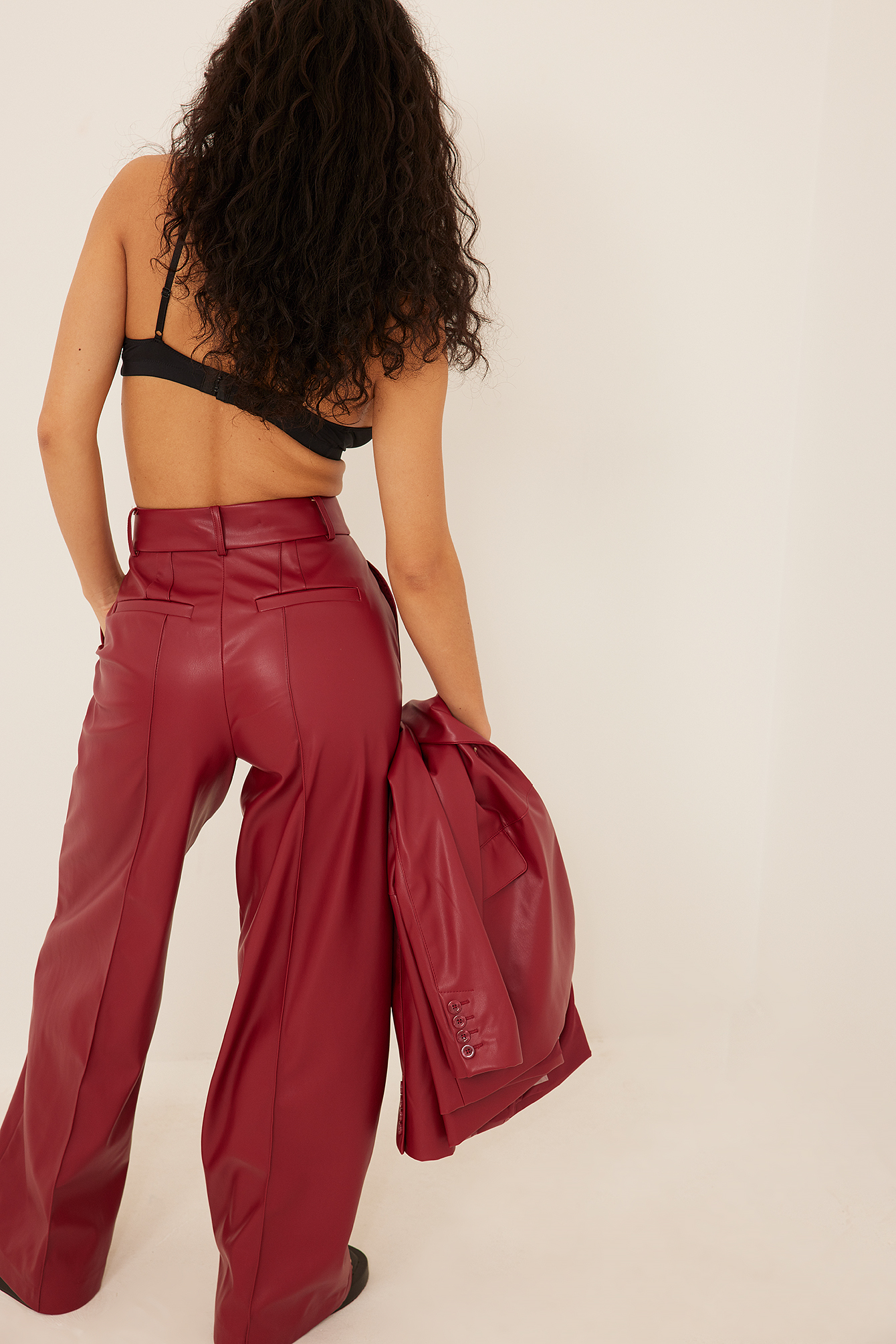 PU broek Rood | na-kd.com