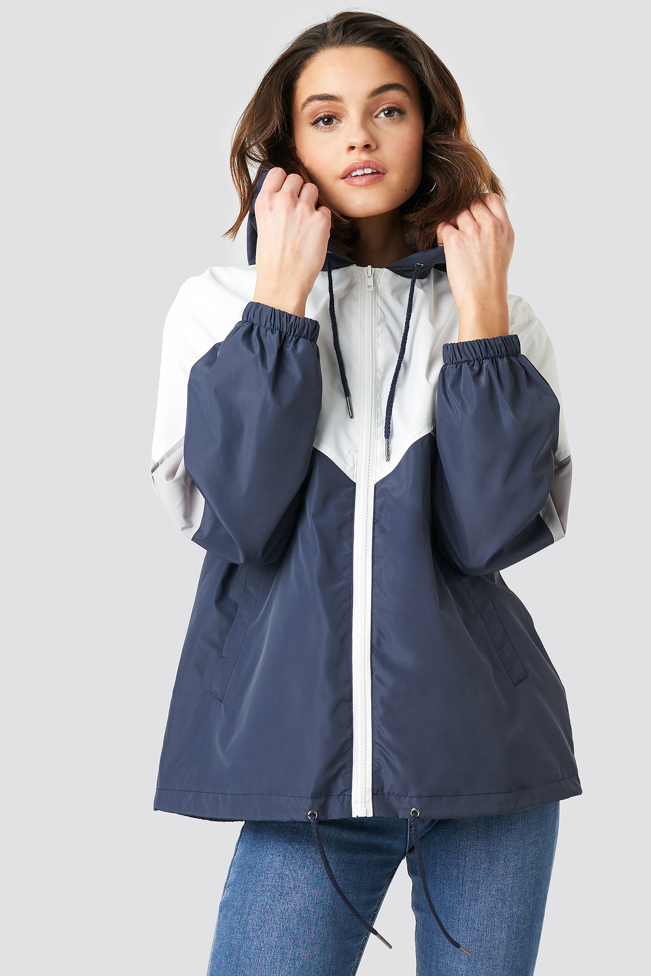 Color Blocked Jacket Multi