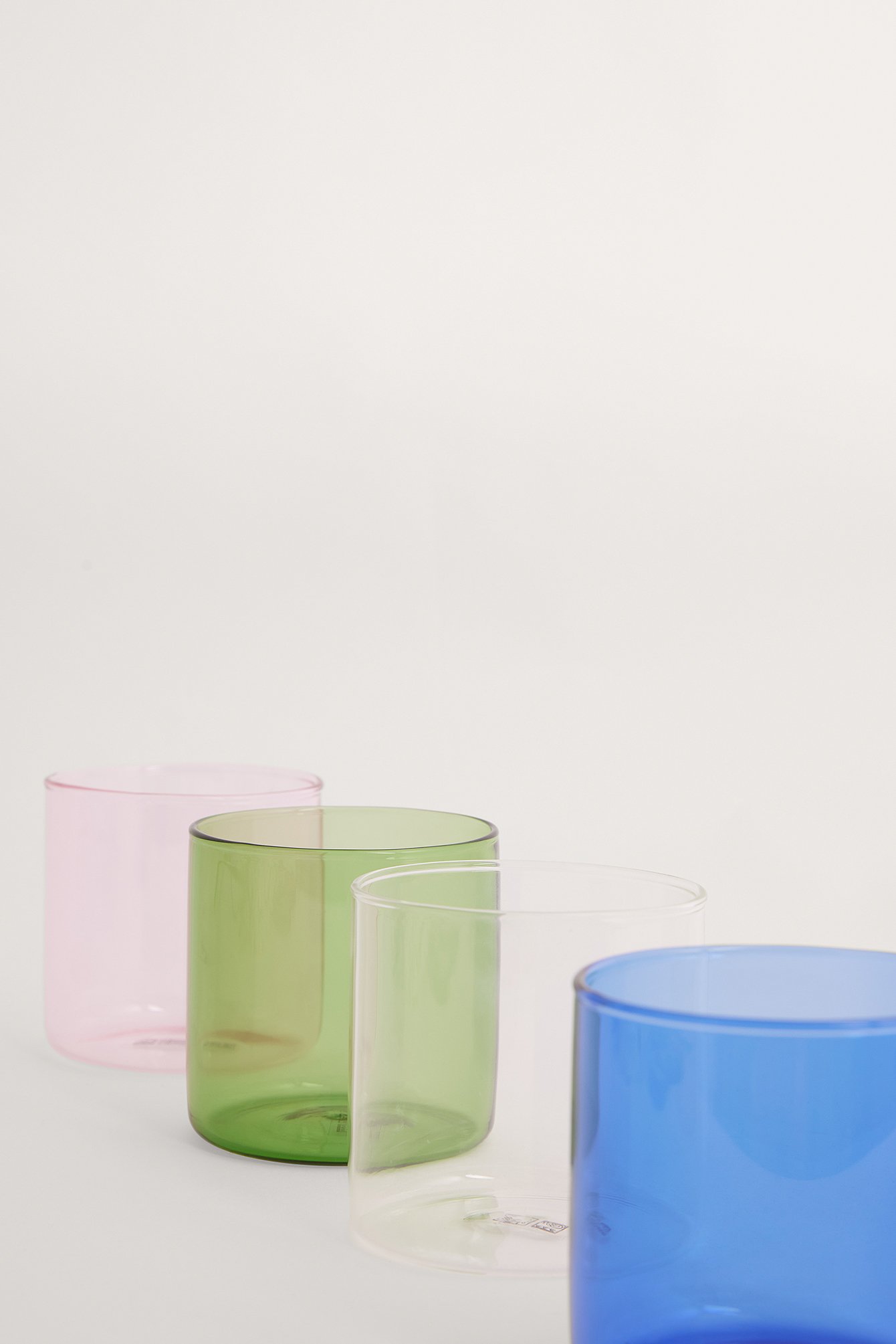 Multicolor Colored Glass 4-pack
