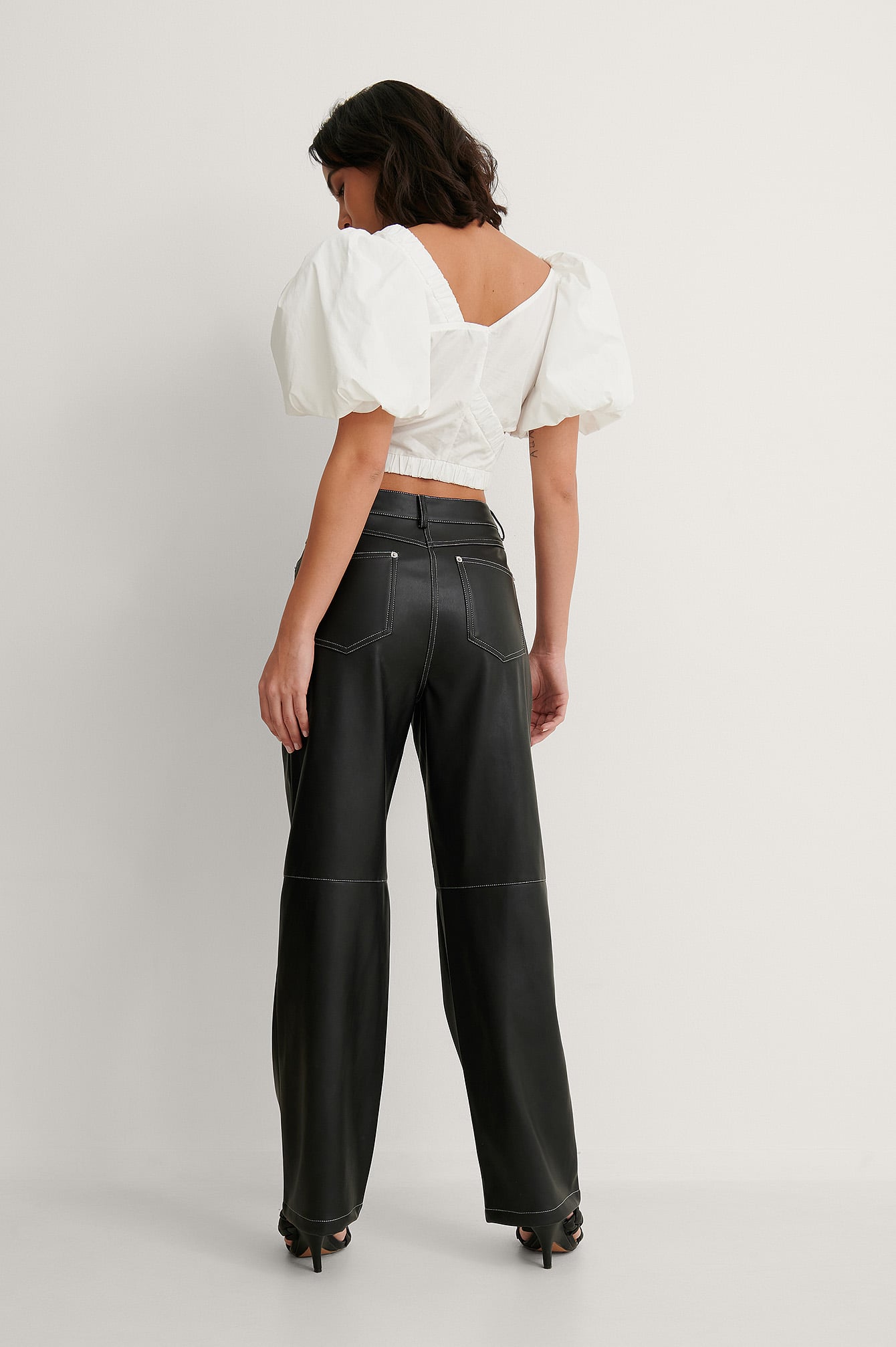 Contast PU Pants Black | na-kd.com