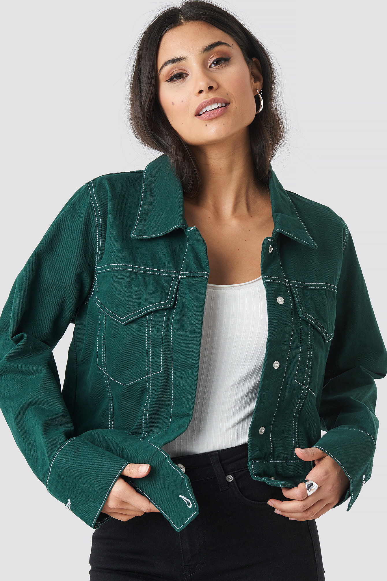 contrast jean jacket