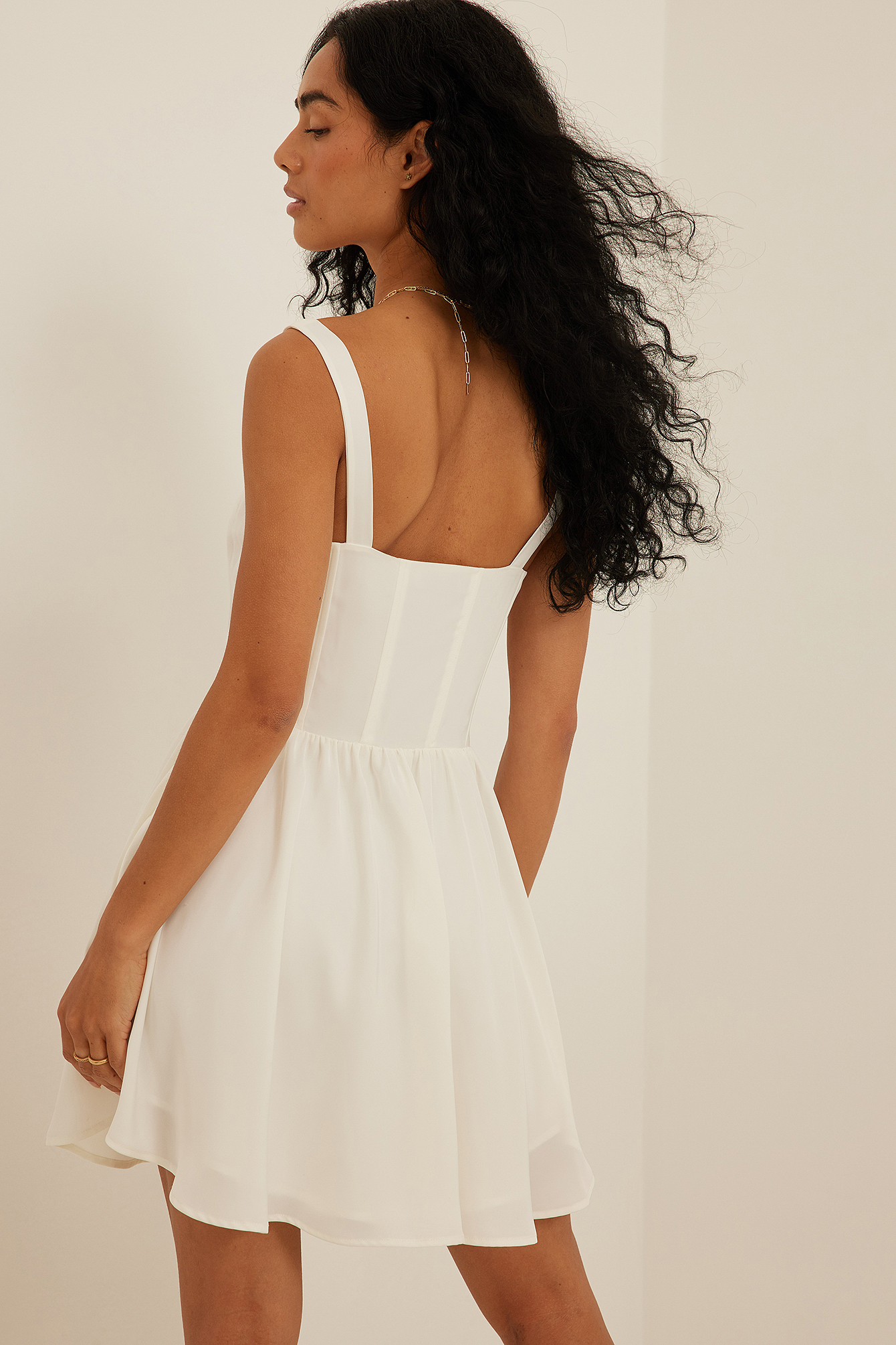 Corset Detail Mini Dress Pink | na-kd.com