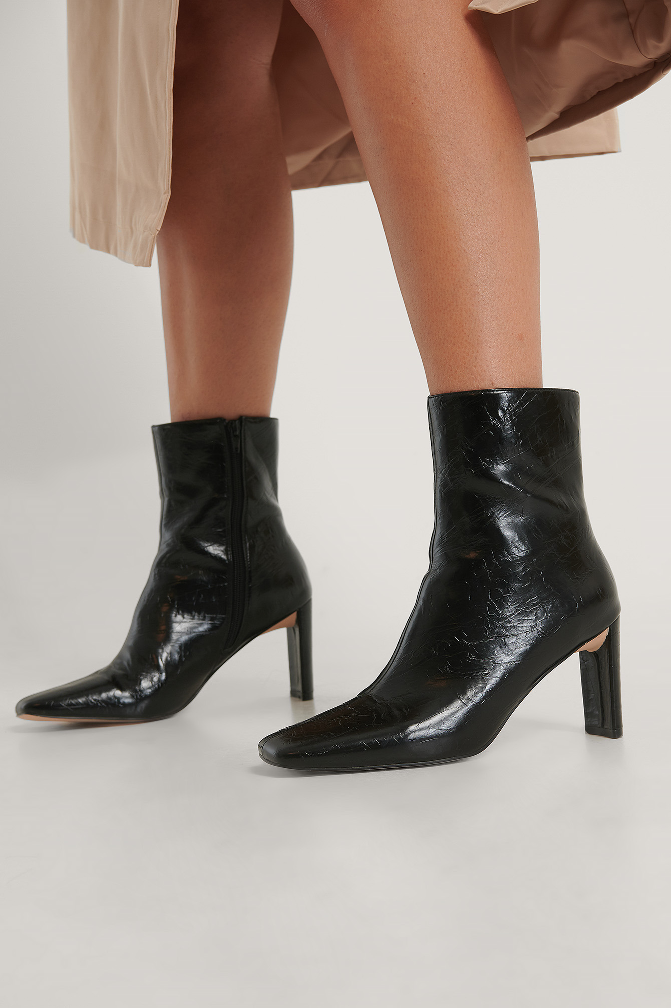 Botines arrugados tacón mujer Blogger HORIZON
