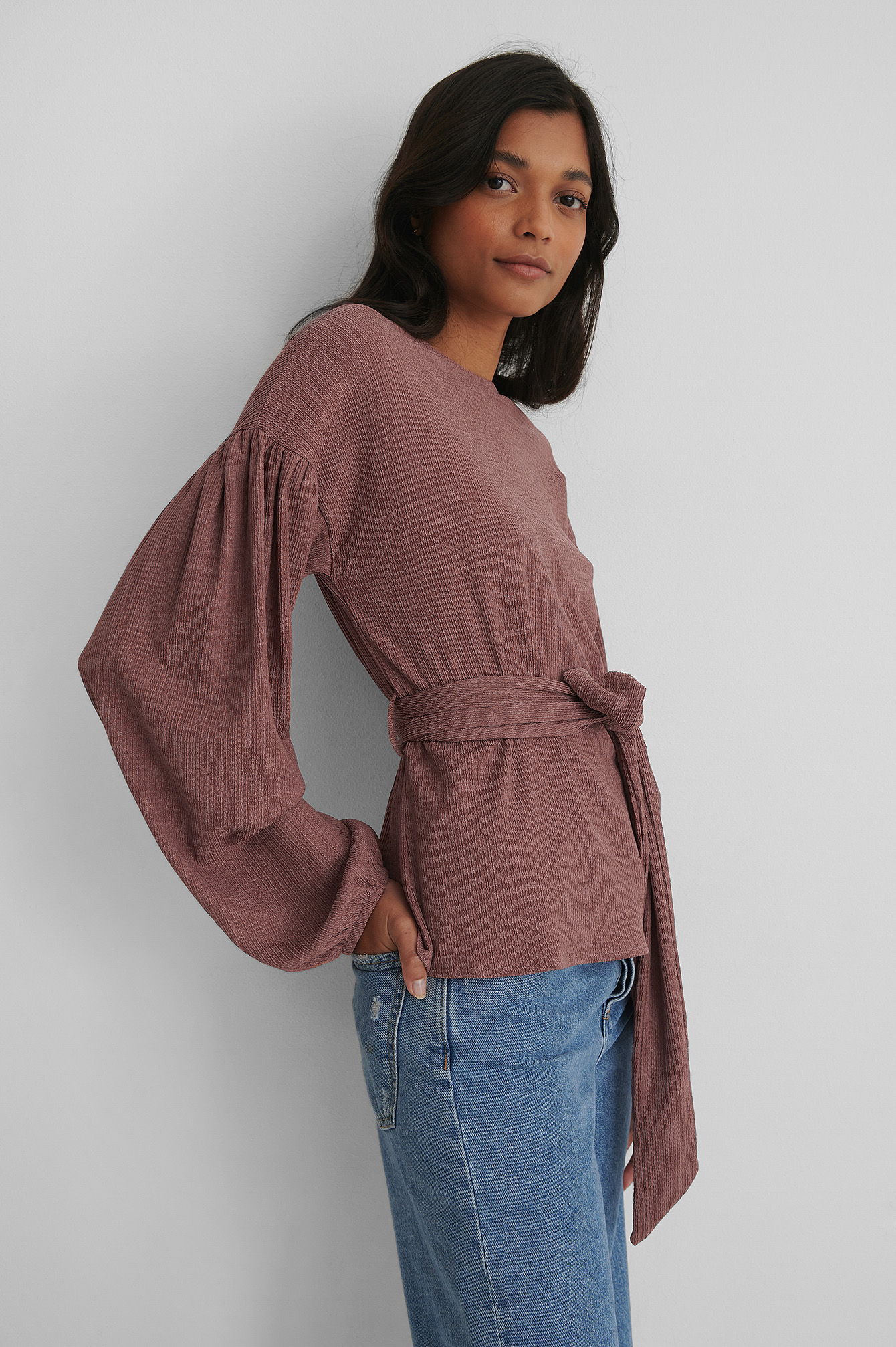 belted top