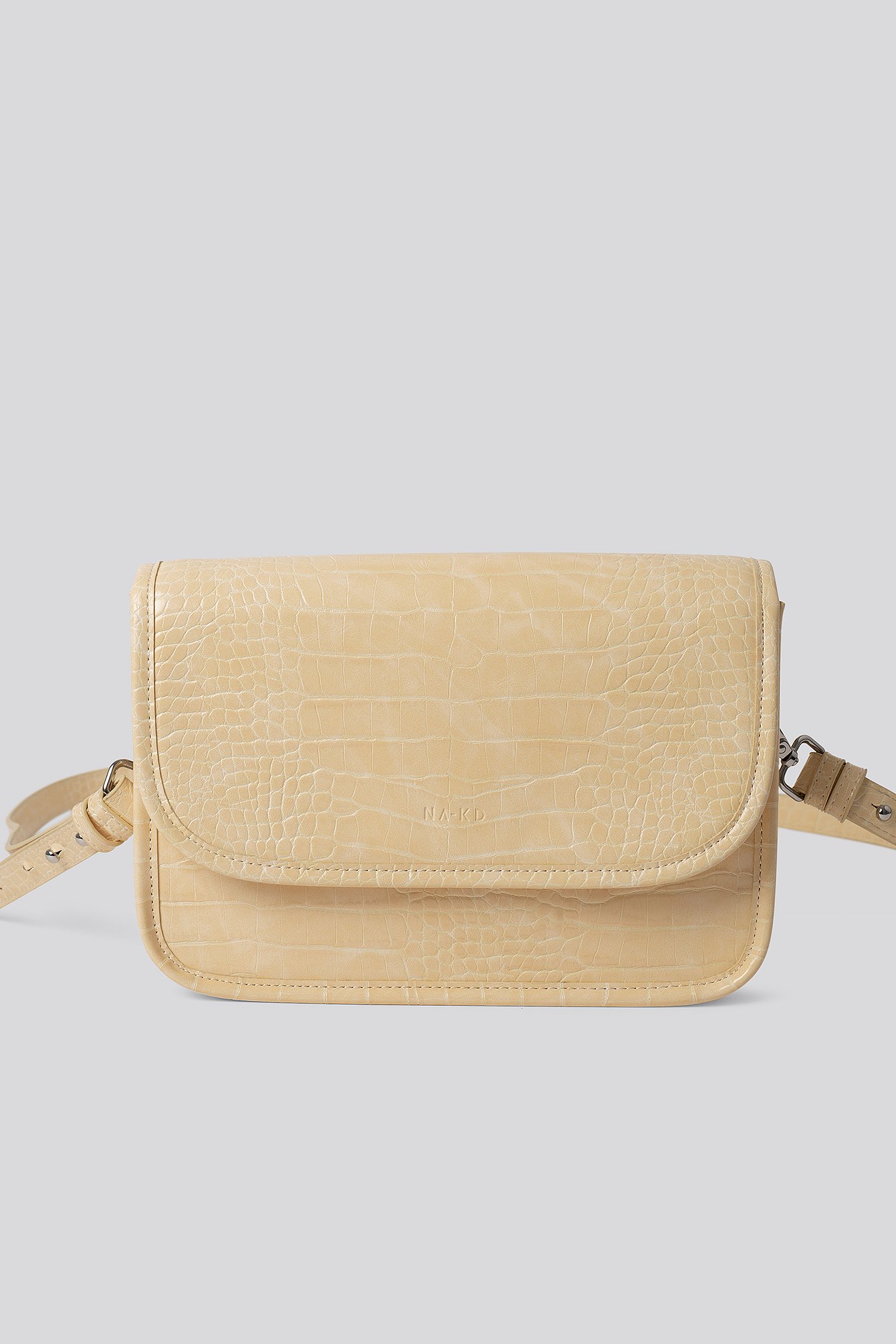 Vanilla Croc Shoulder Bag