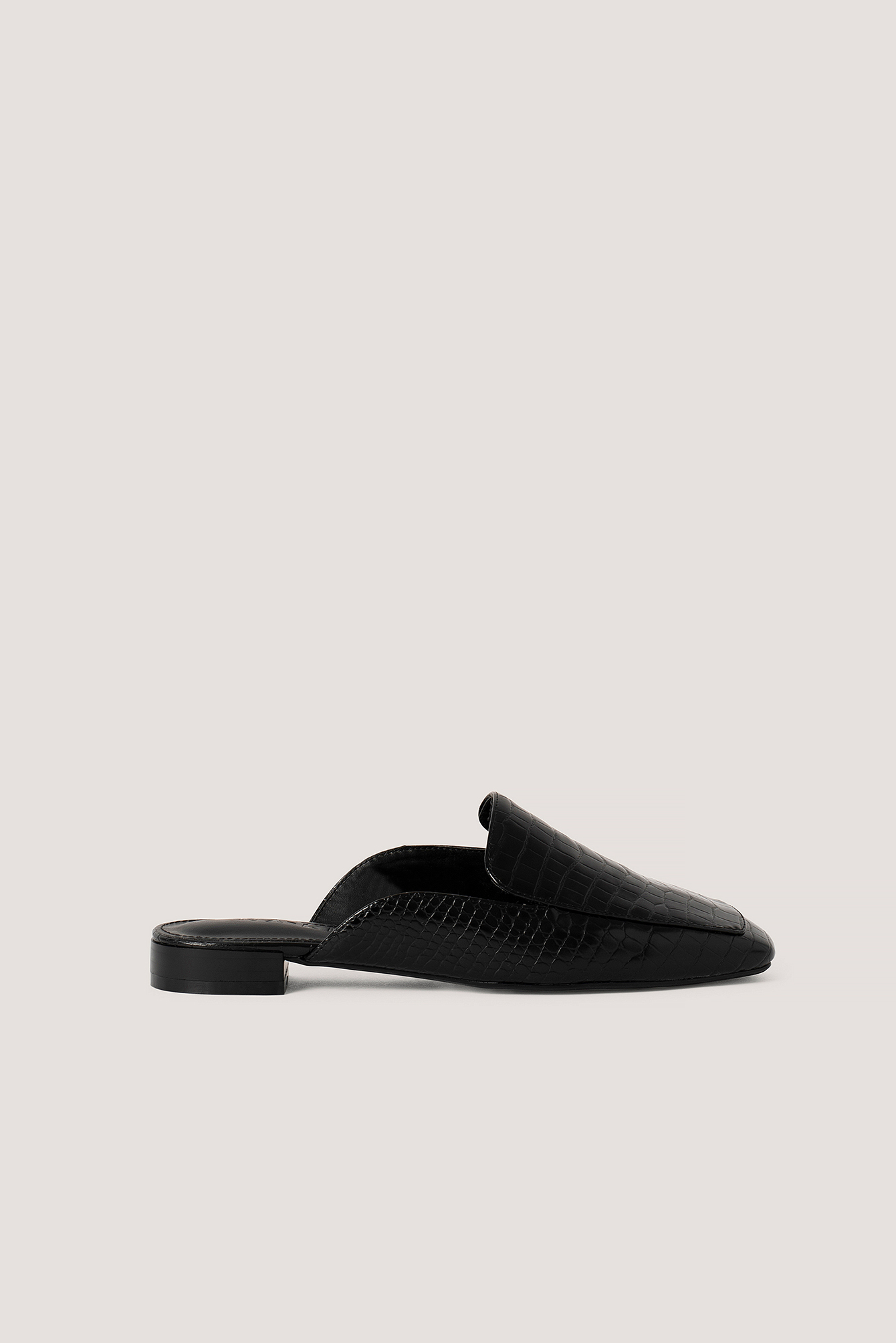 Croc Slip In Loafers Black NAKD