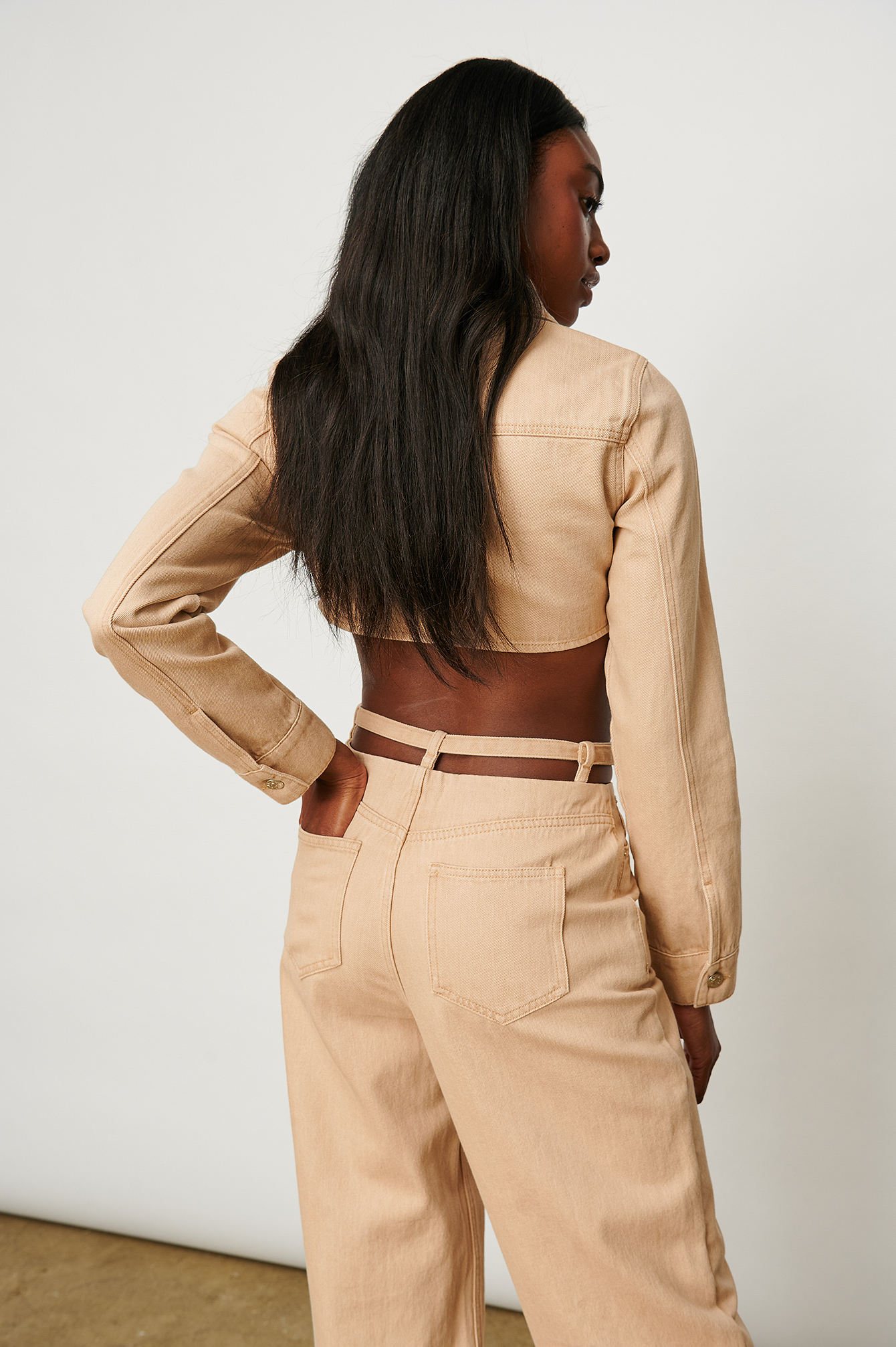 Womens Beige Denim Jackets | na-kd.com