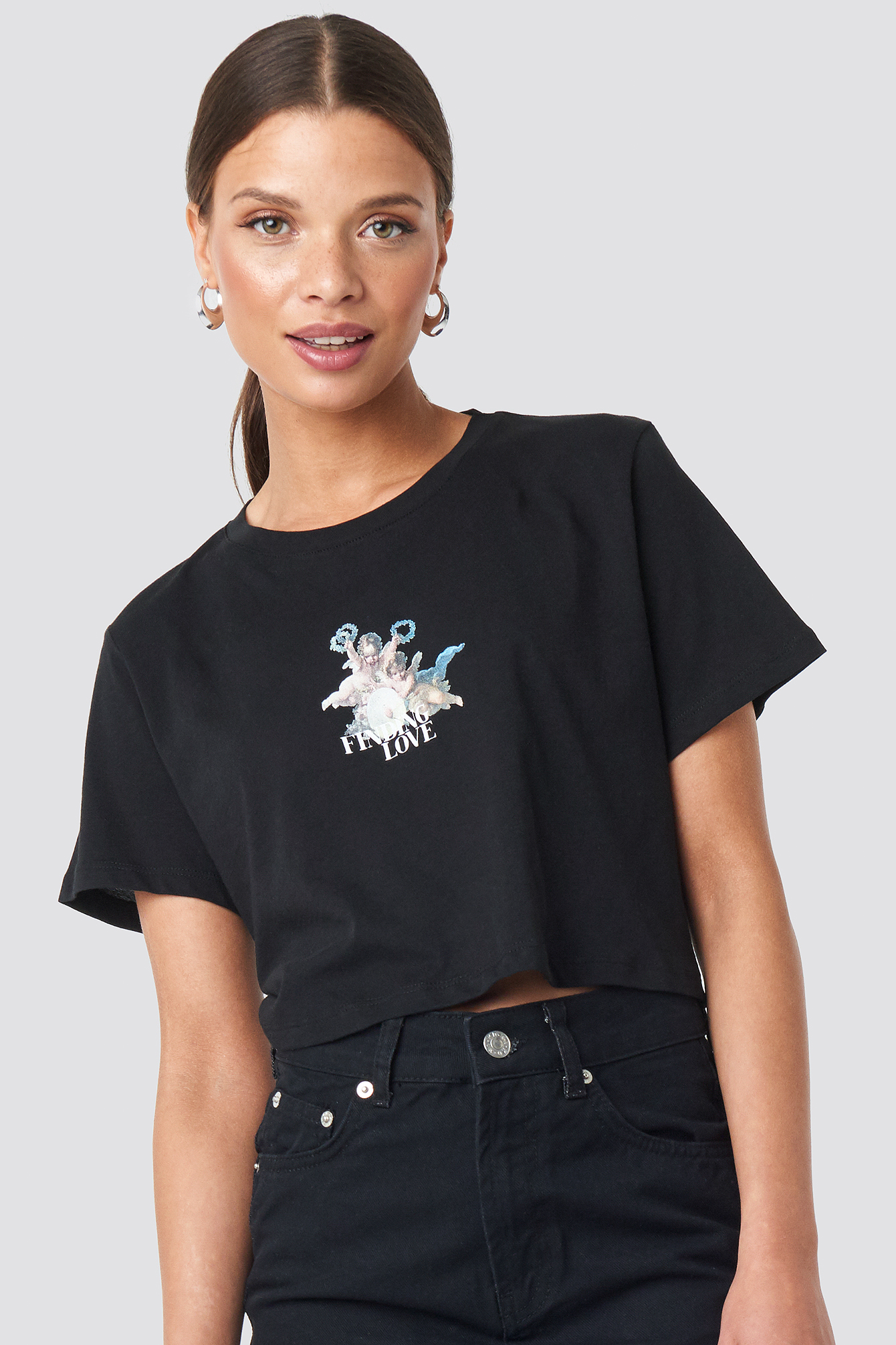 Cupid Love Tee Black