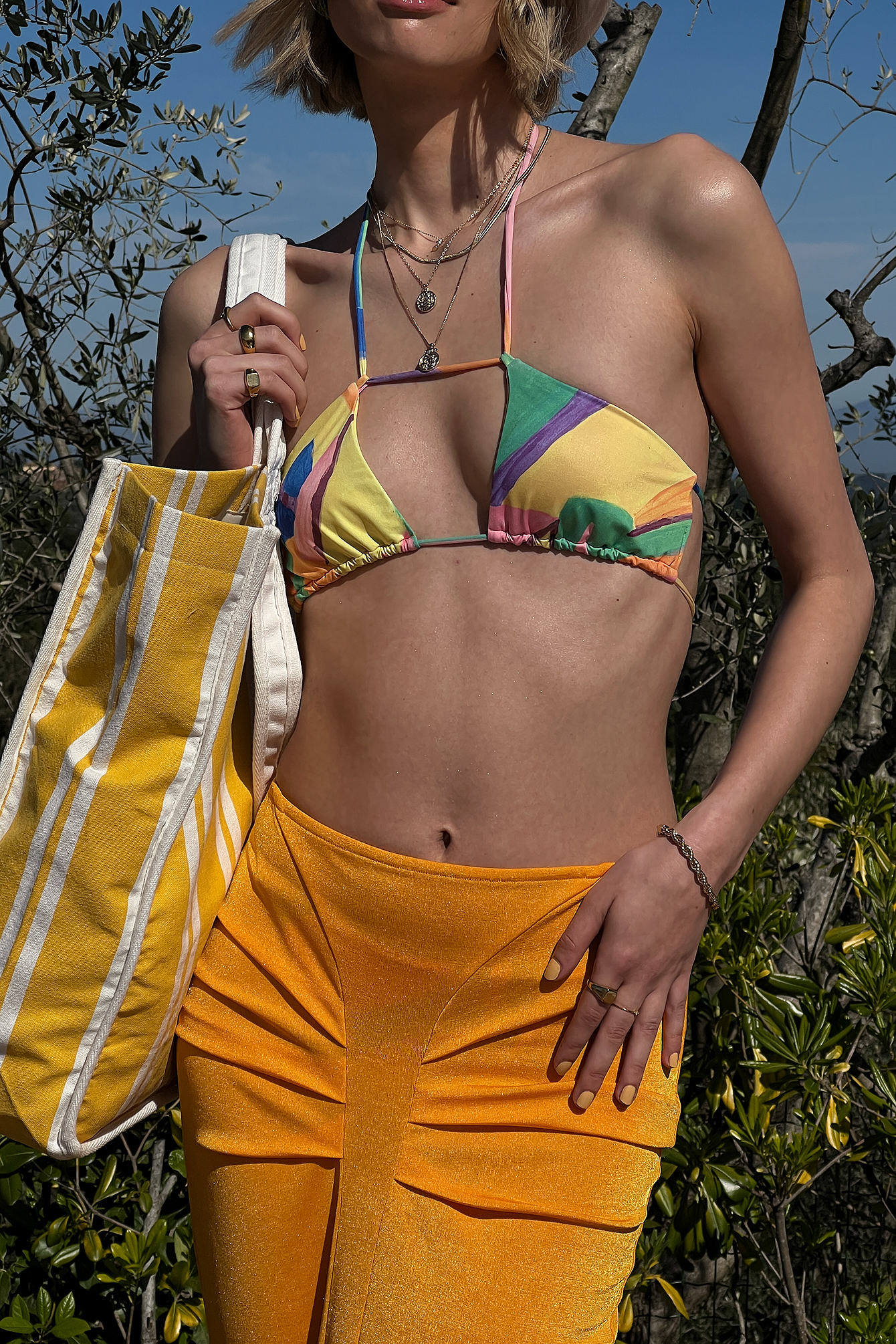 NA-KD Synthetik Swimwear Sportliches Bikini-Top in Gelb Damen Bekleidung Bademode und Strandmode Bikinis und Badeanzüge 