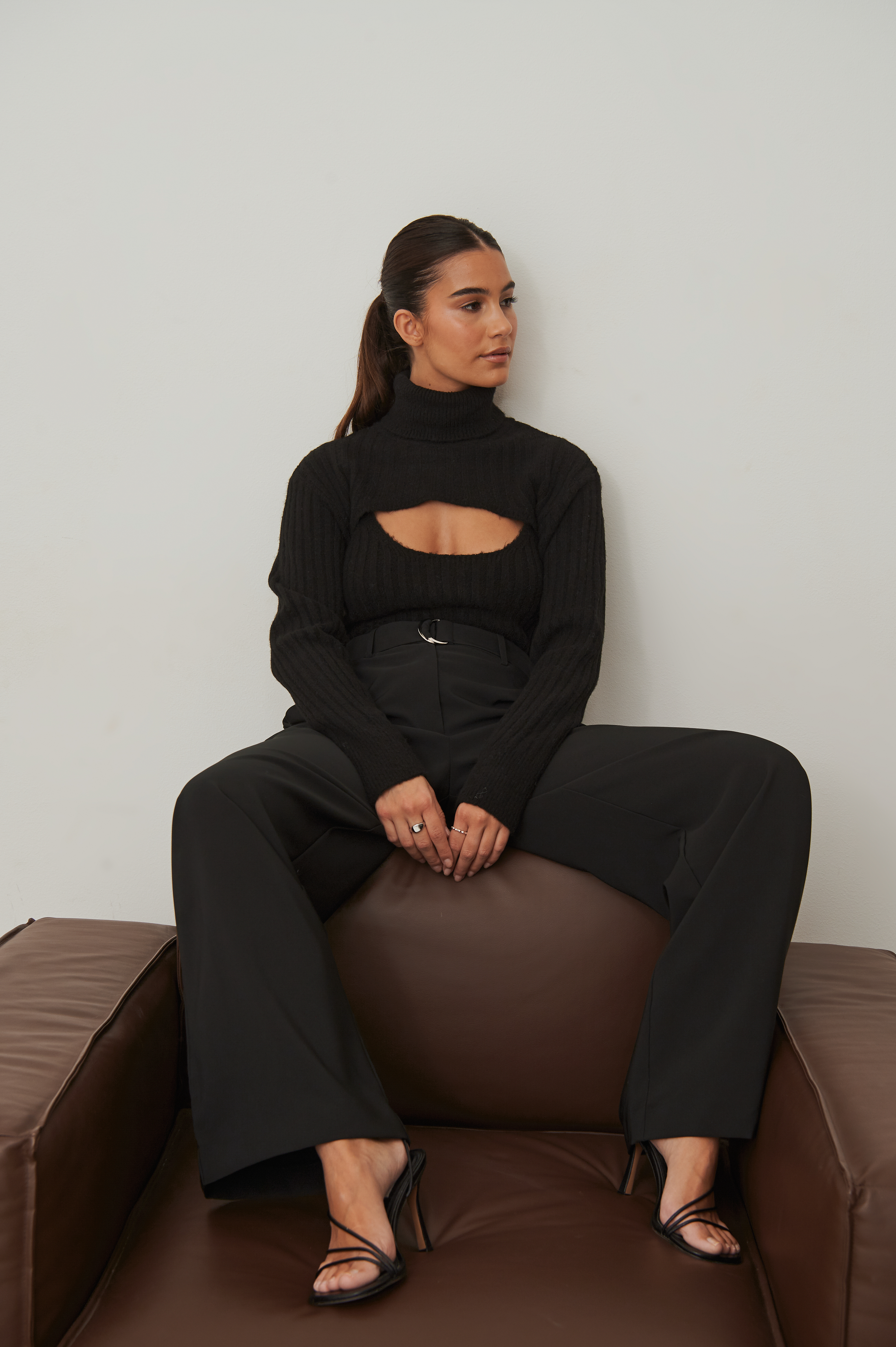 D-ring Belt Pants Black | na-kd.com
