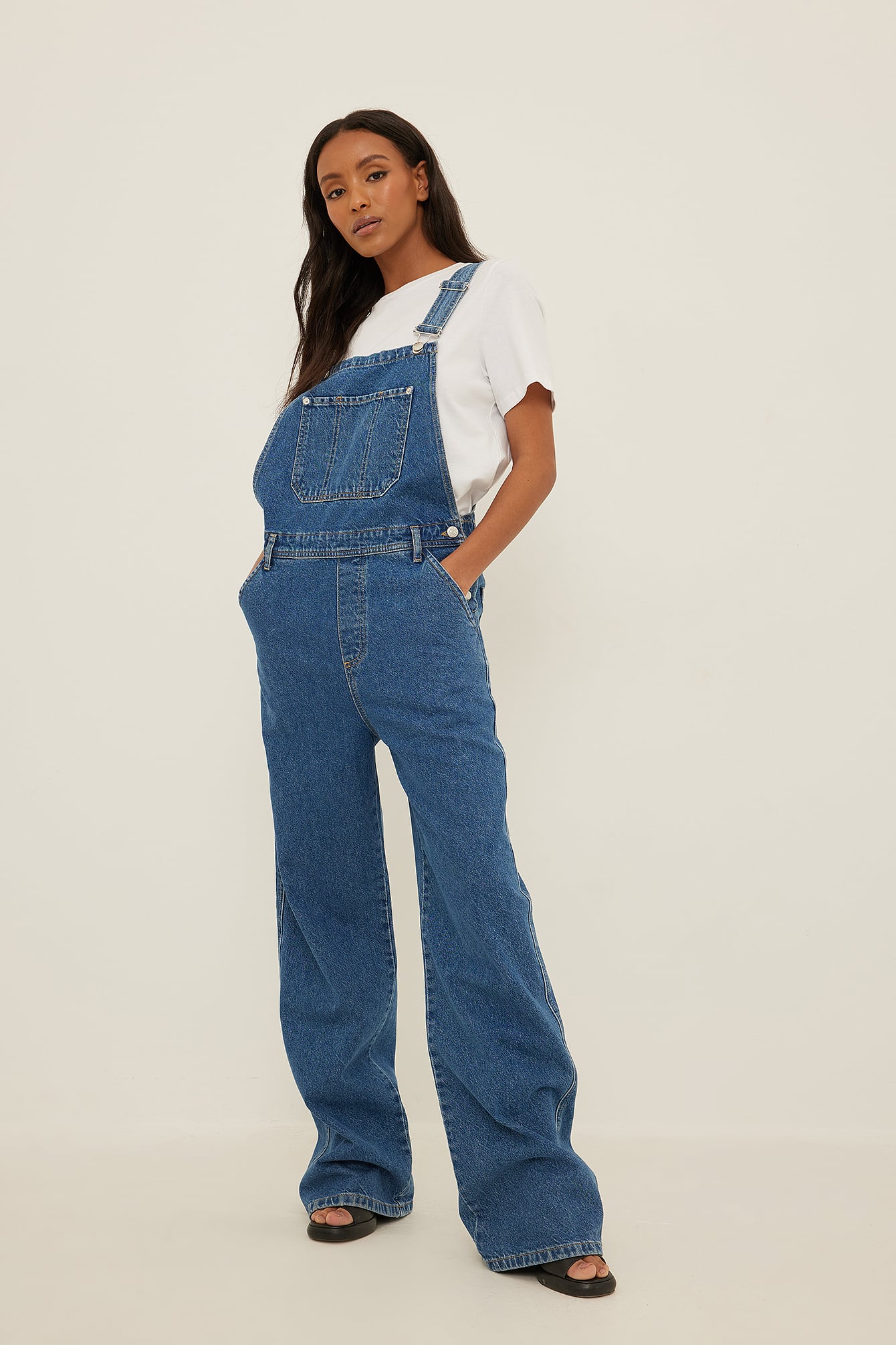 Organic Denim Dungaree Blue | na-kd.com