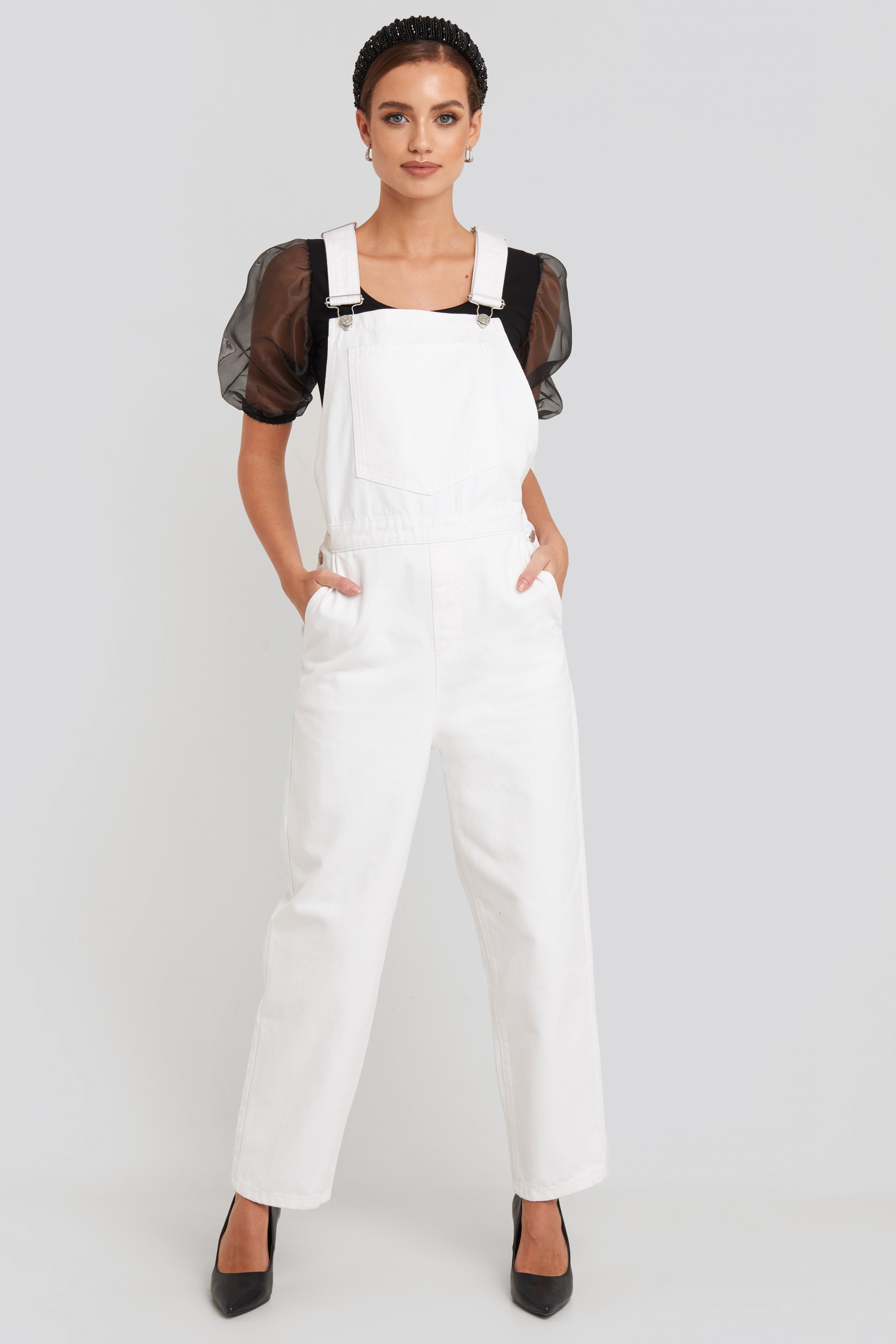 denim dungaree dress online