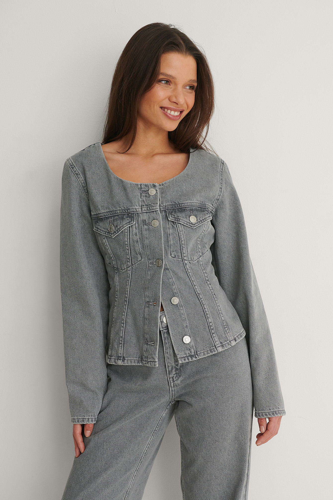 grey denim jacket womens