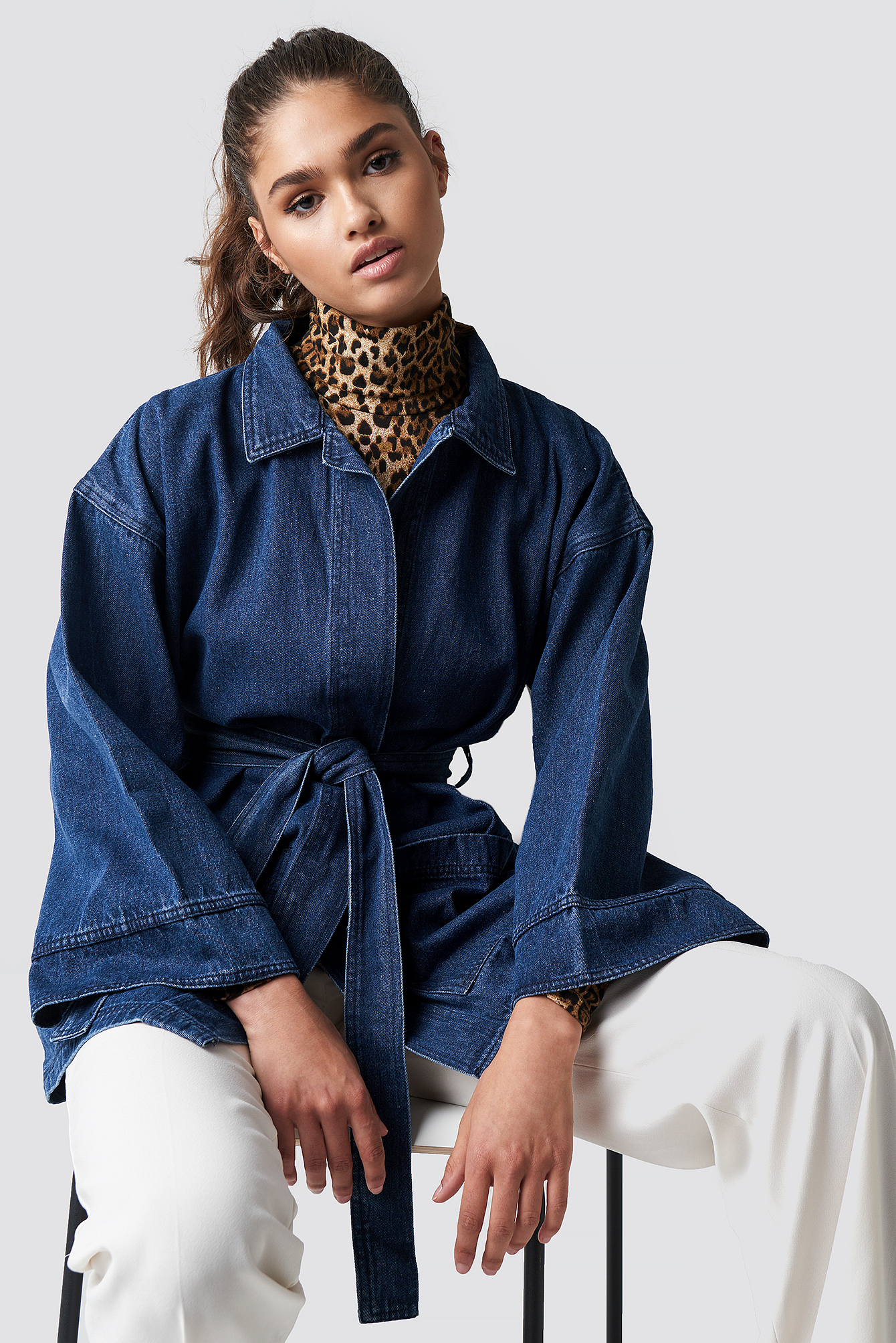 Denim Kimono Blue | na-kd.com