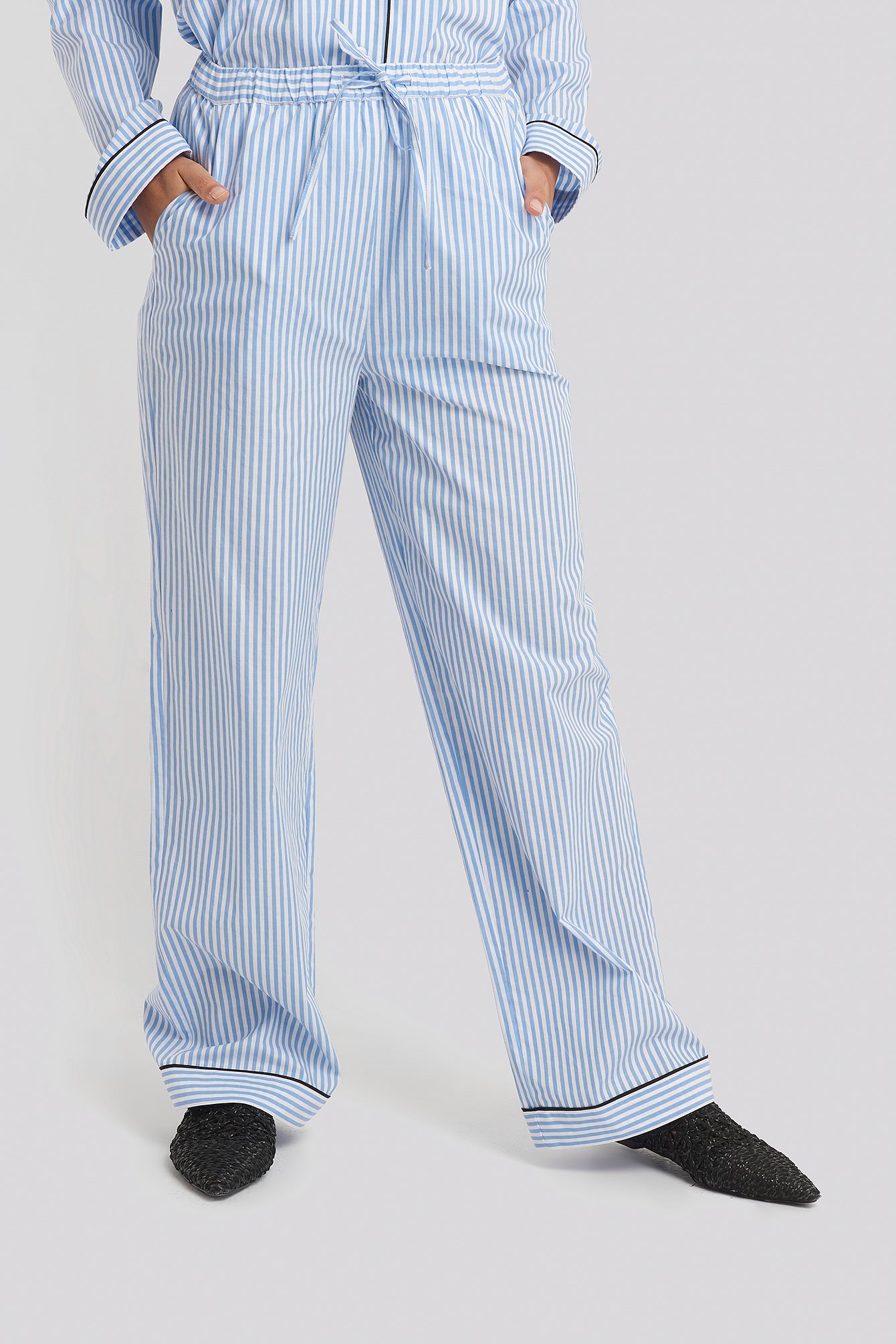 Dobby Cotton Night Pants Multicolor