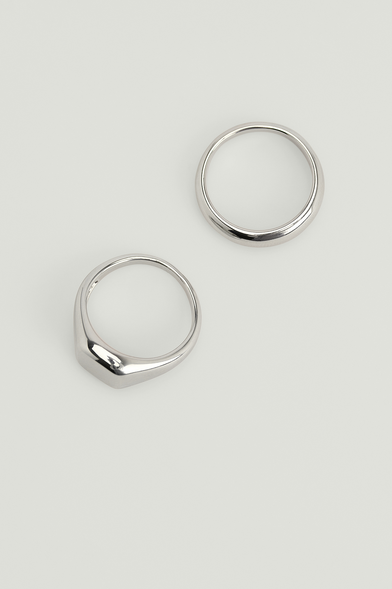 Silver Dwa srebrne pierścionki
