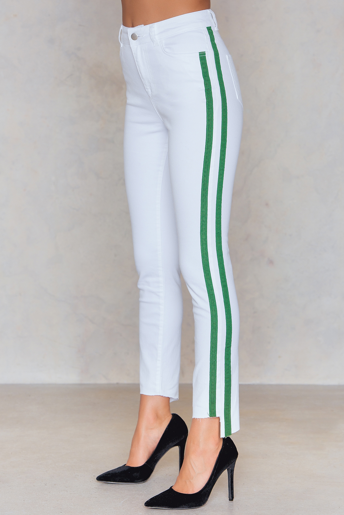 Double Stripe Side Panel Jeans Multicolor
