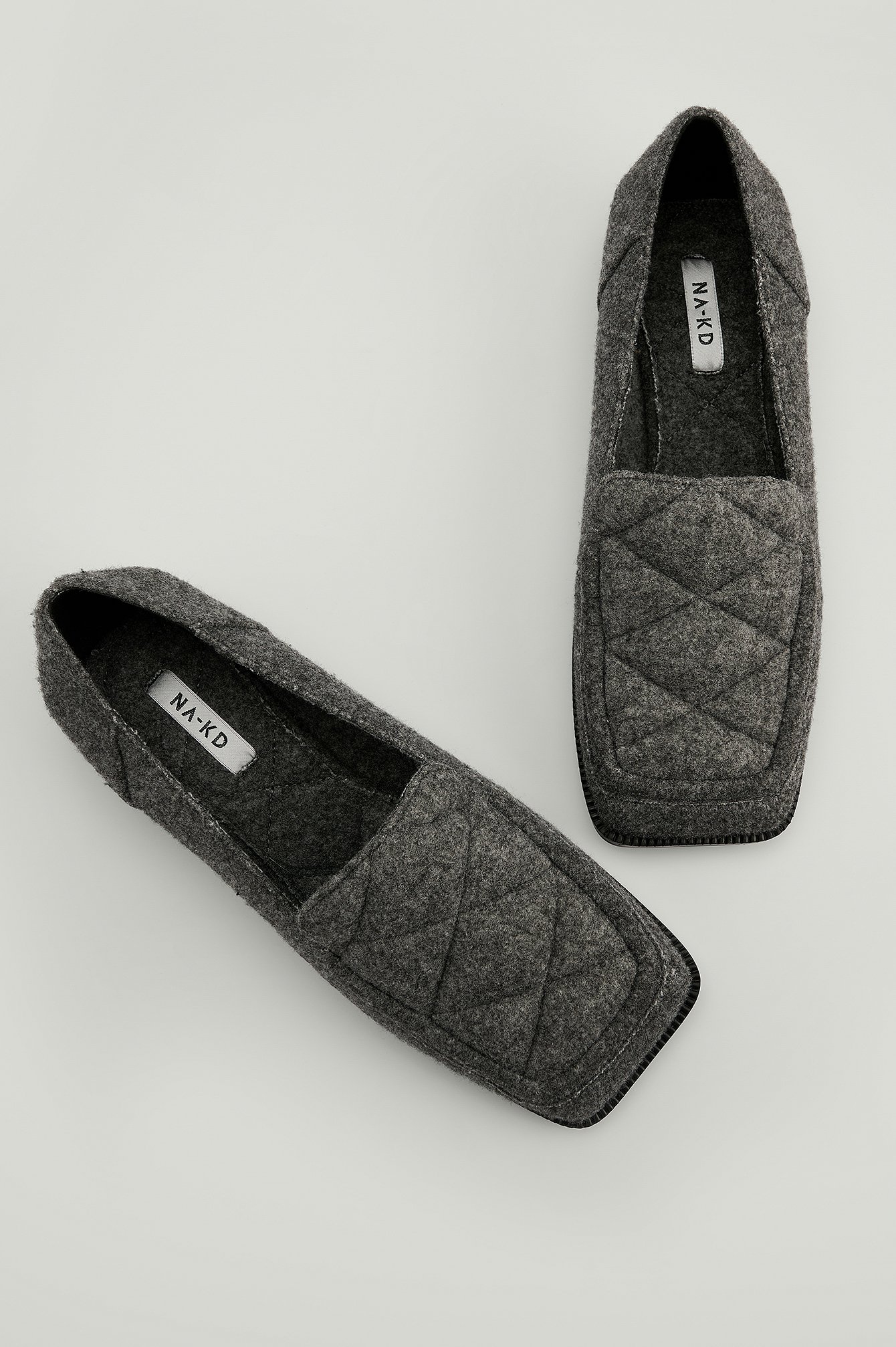 Grey Melange Vilten loafers