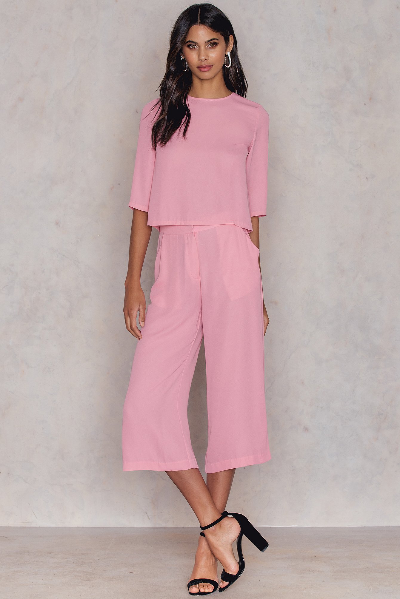 Pink culotte pants Clearance