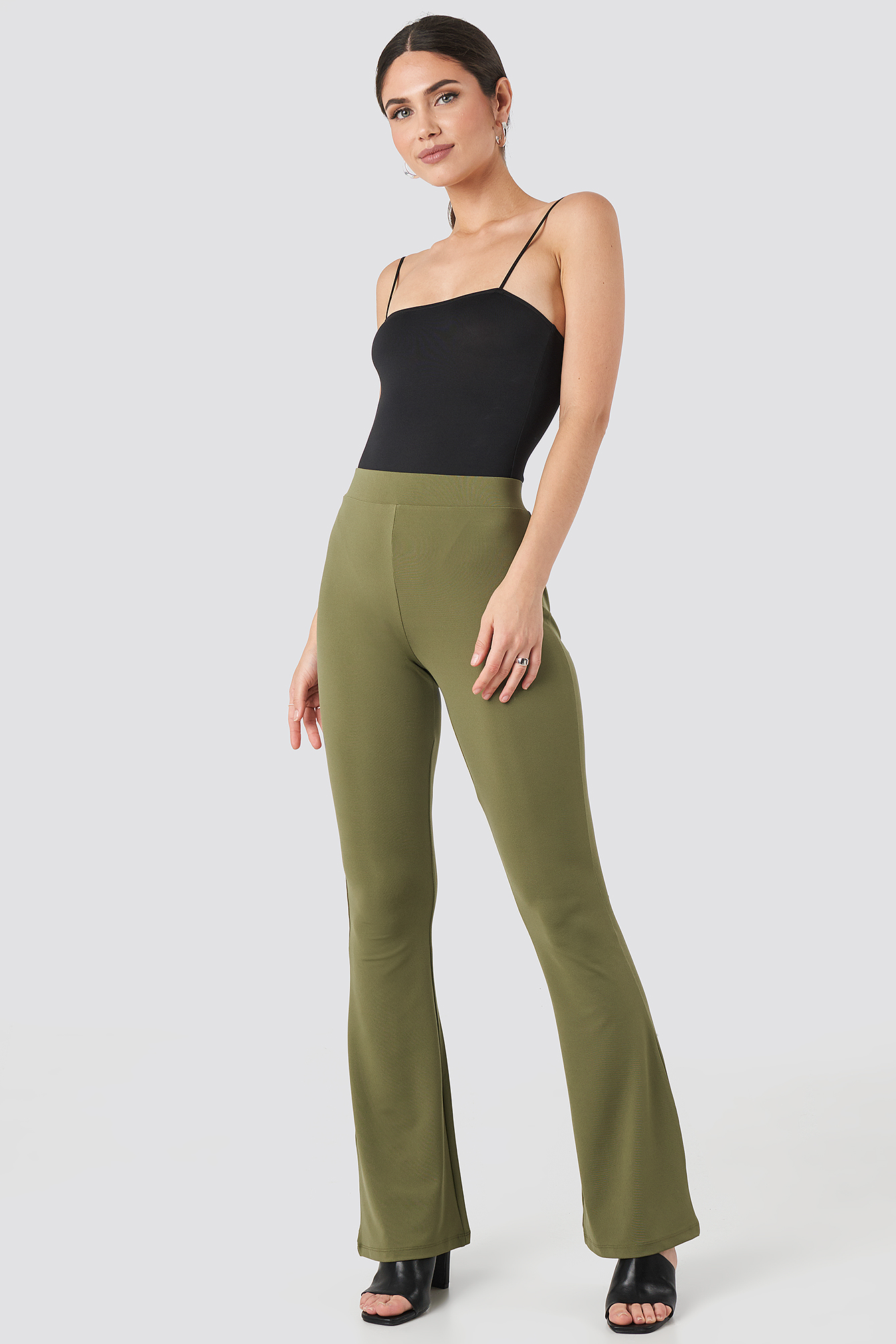 Flared Leggings Khaki