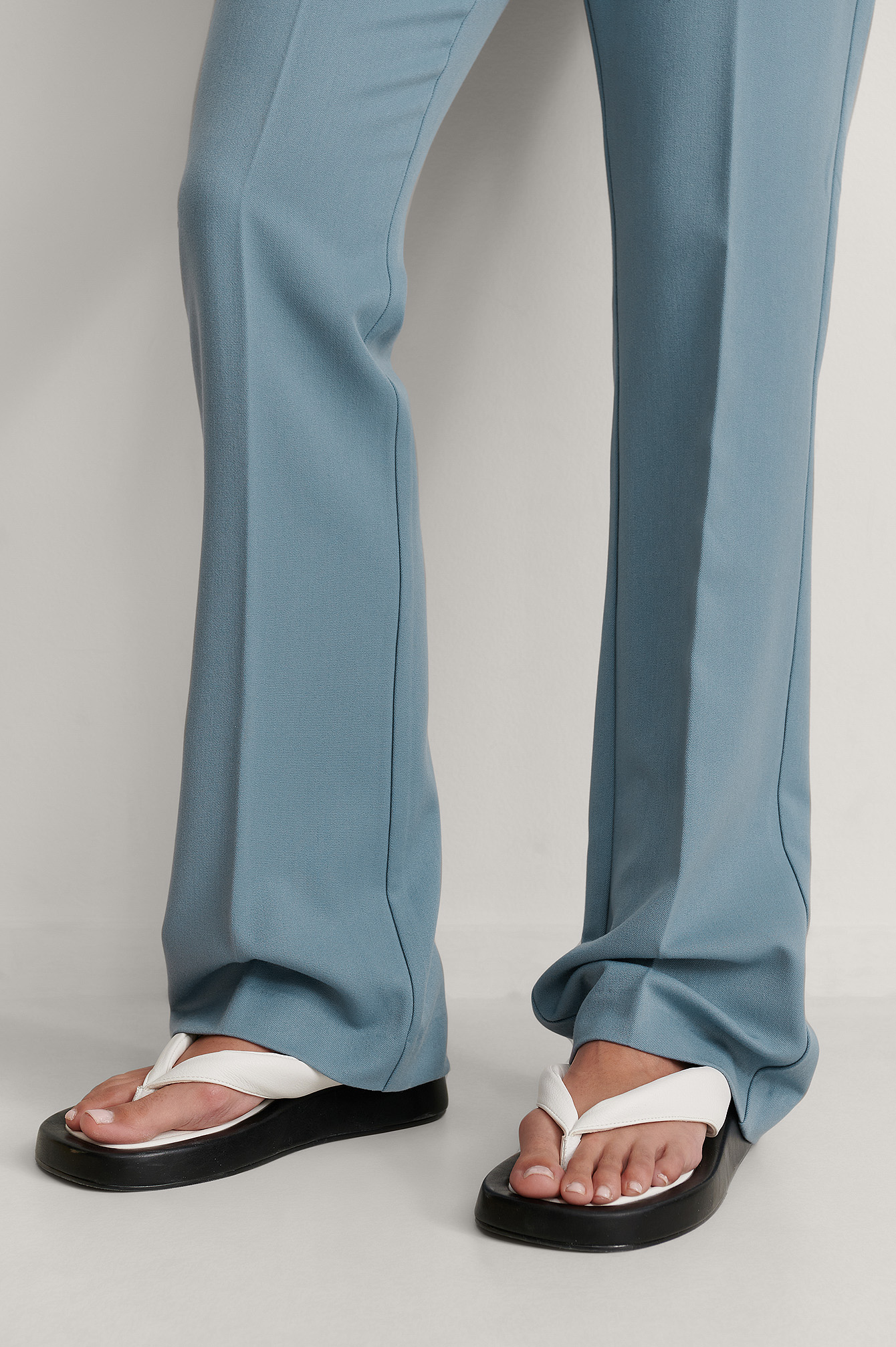 Flared Pants Blue | na-kd.com