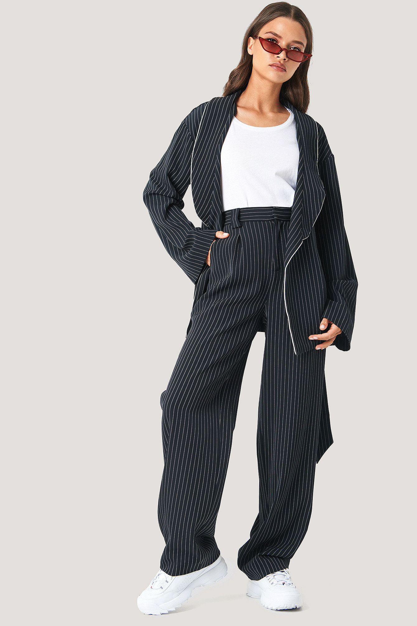 Flared Striped Pants Stripe | na-kd.com