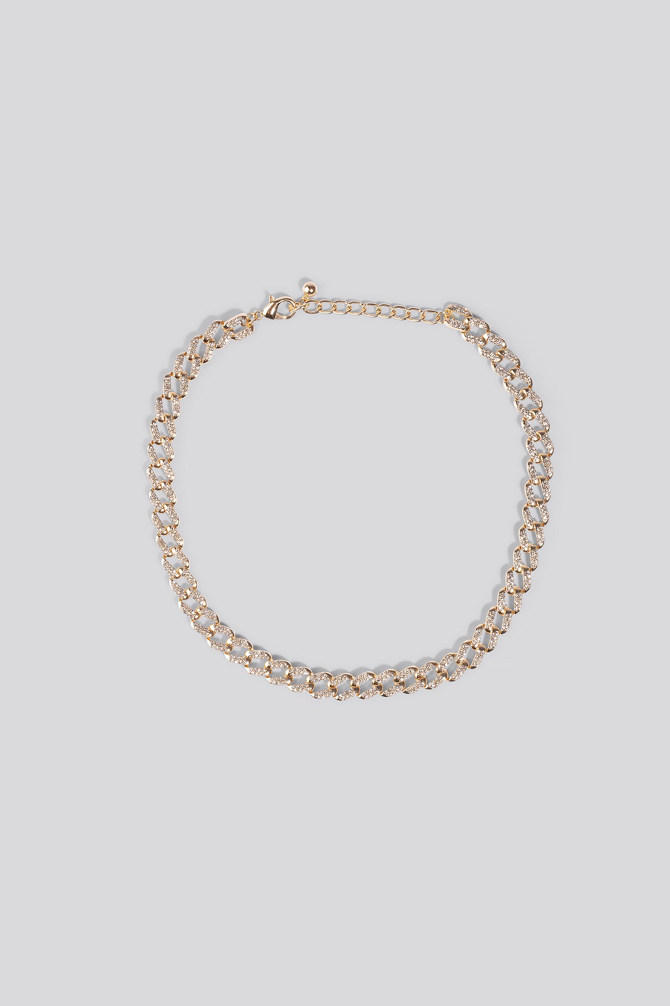 Flat Chunky Glitter Chain Gold NAKD