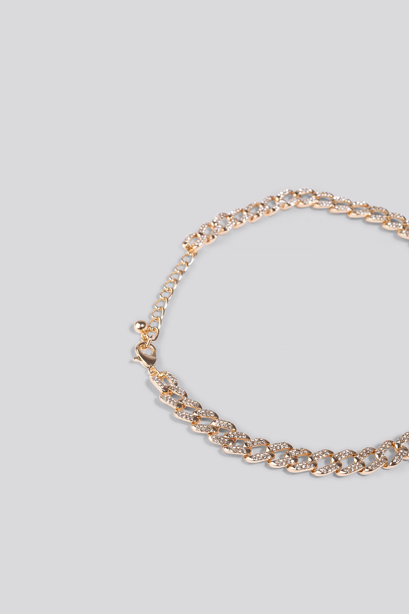 Flat Chunky Glitter Chain Gold