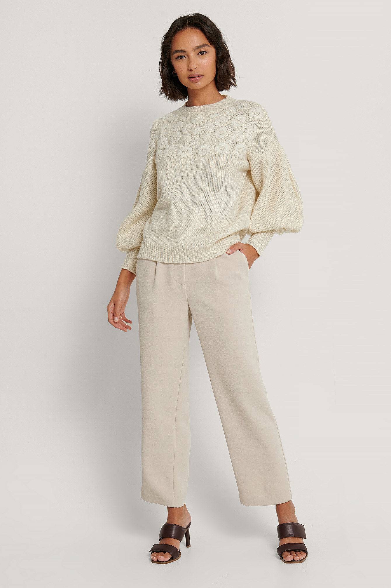 h&m balloon sleeve sweater
