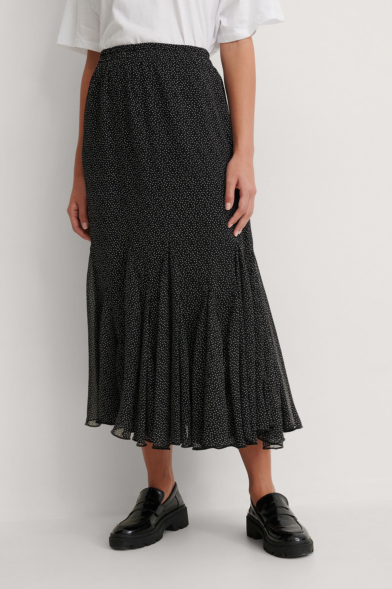 Flowy Midi Skirt Multicolor