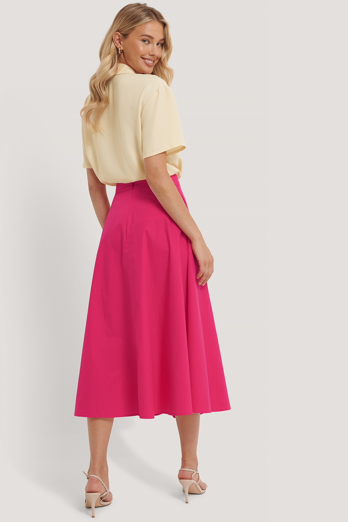 Fuchsia Flowy Skirt