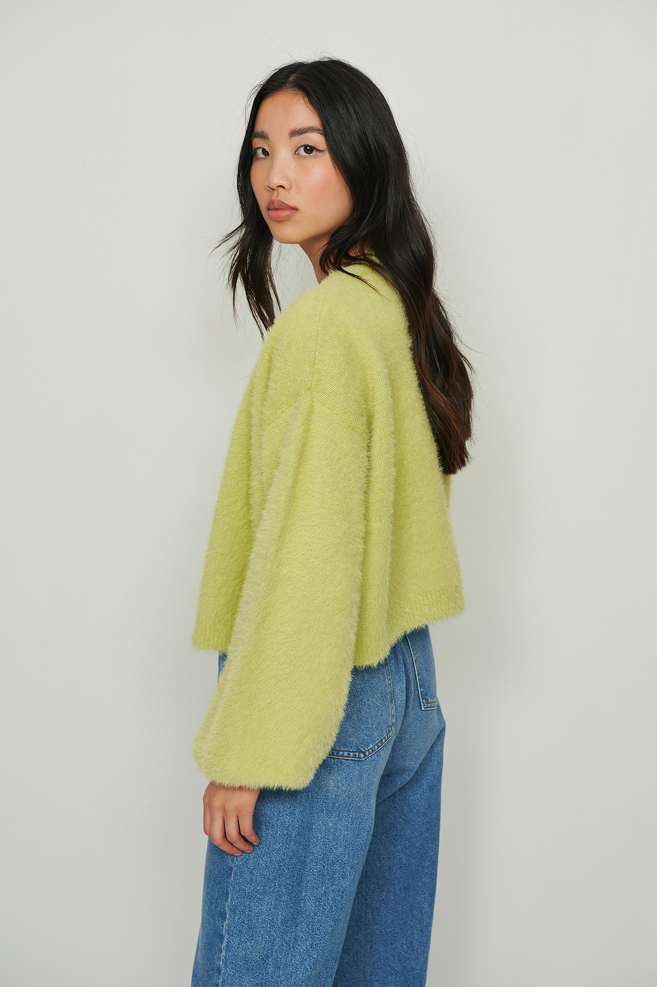 fluffy wool cardigan