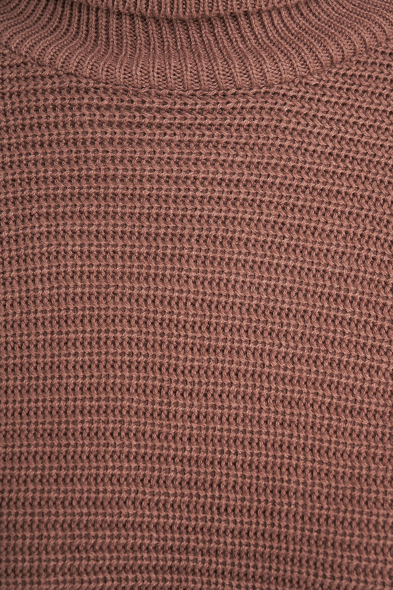 Dusty Dark Pink Folded Knitted Sweater