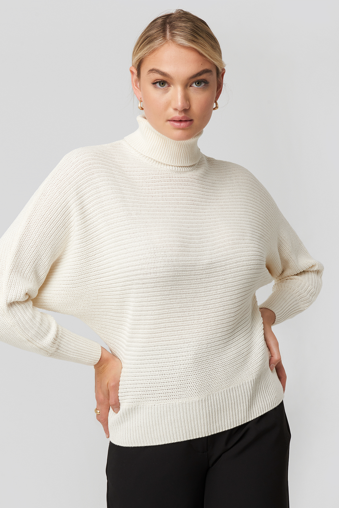 Folded Knitted Sweater Offwhite