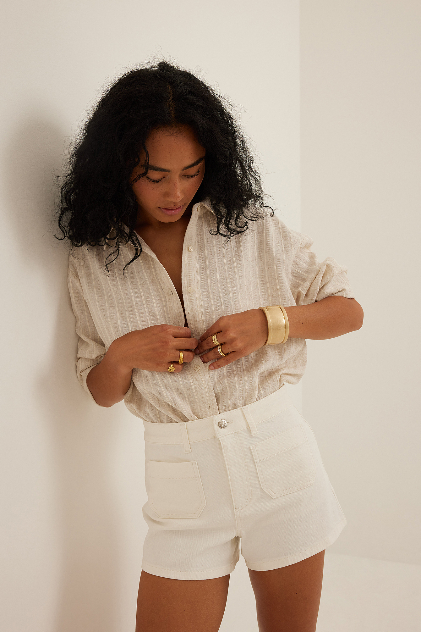 Na-kd Denim Shorts-Waist 28 main image 1