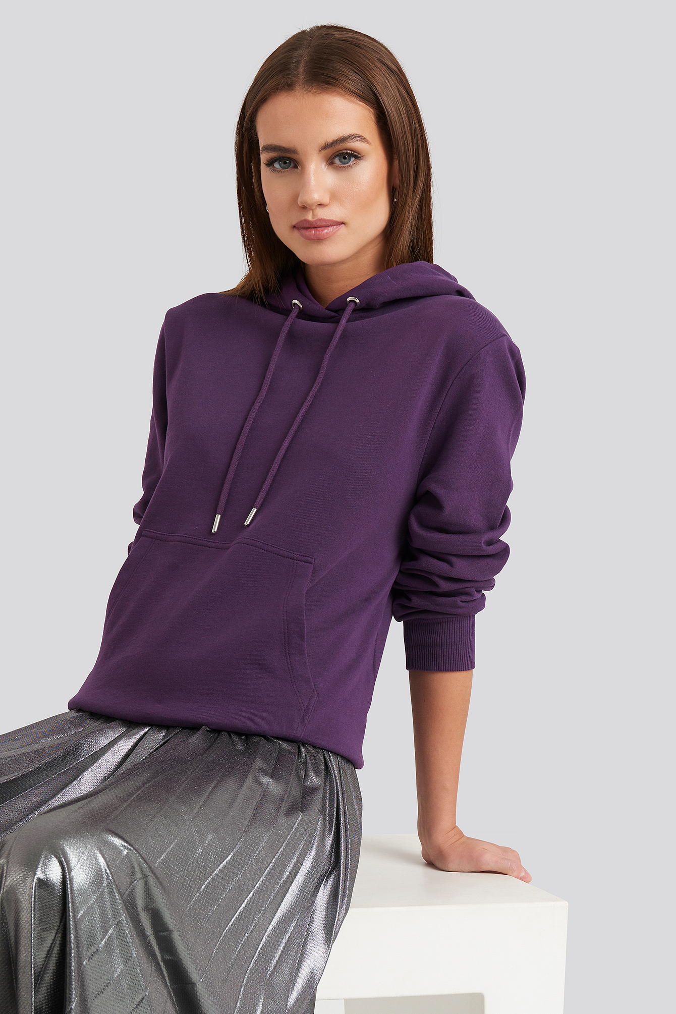 Front Pocket Hoodie Purple
