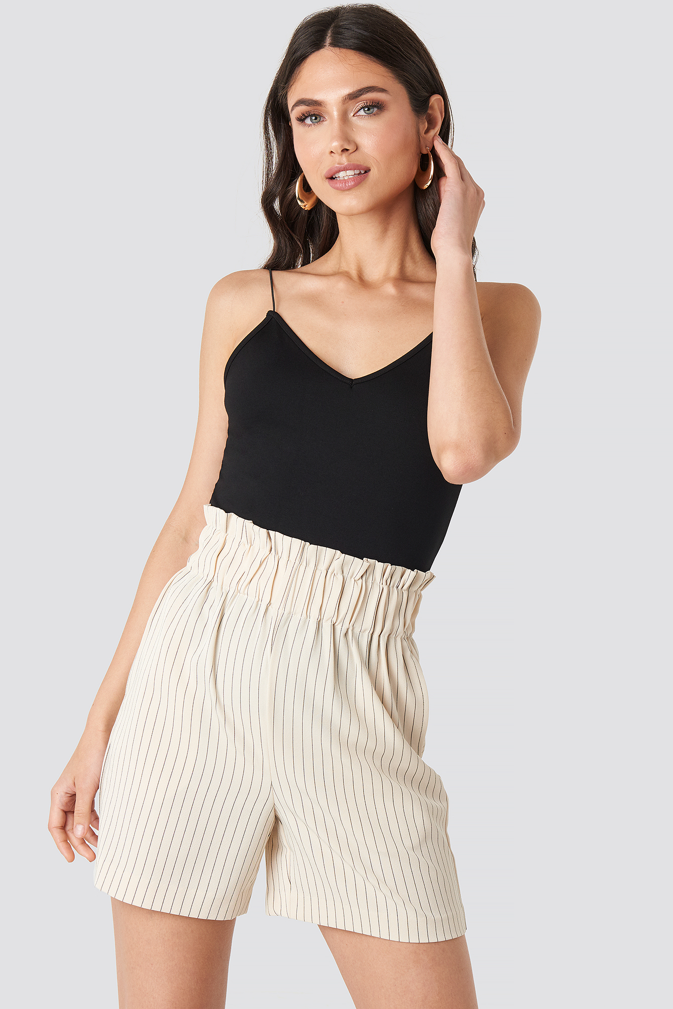 gathered waist shorts