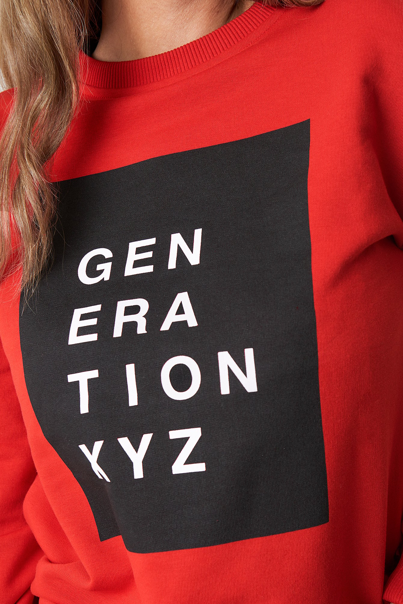 Red Generation XYZ Oversized Sweatshirt