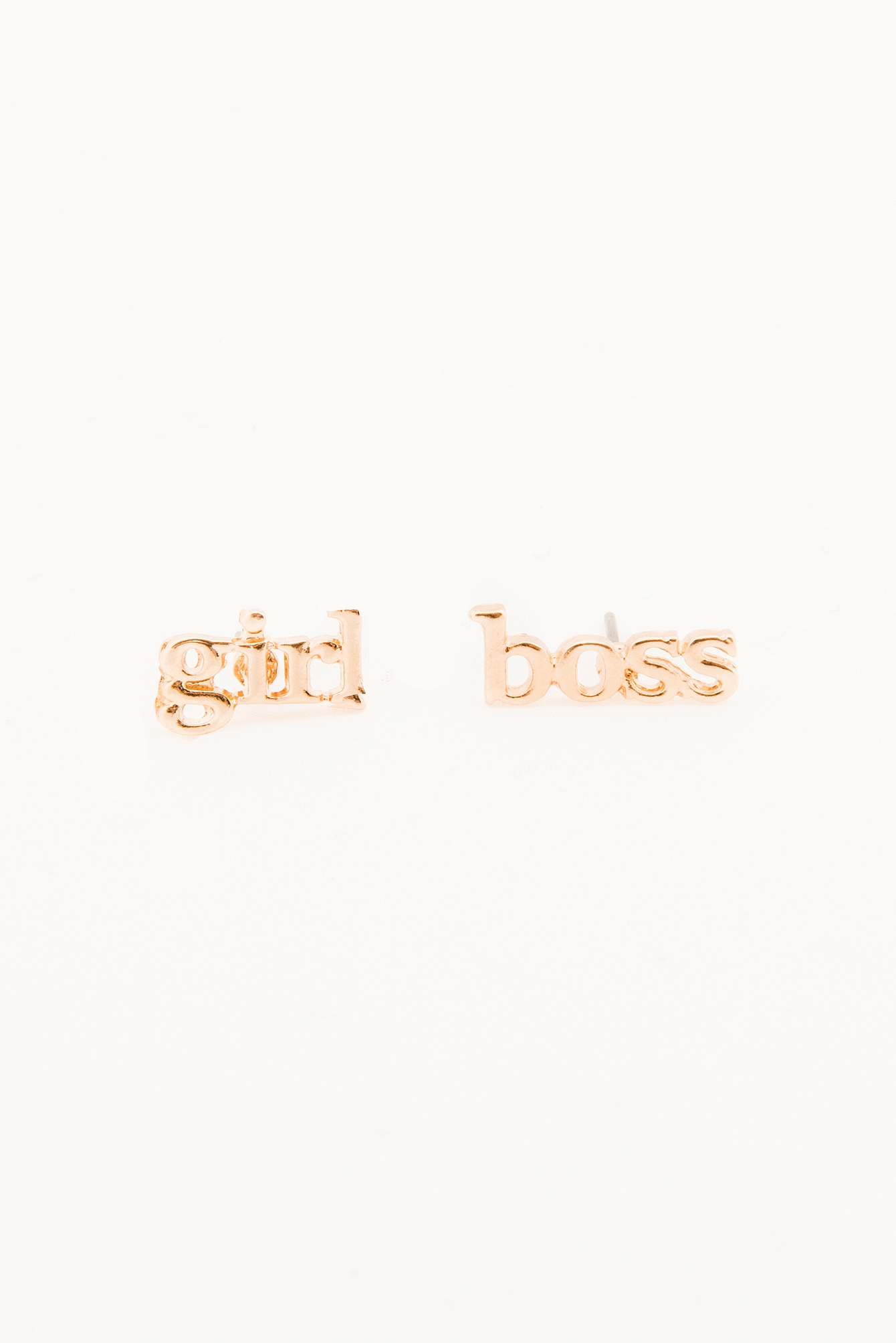 Girl Boss Earring Gold
