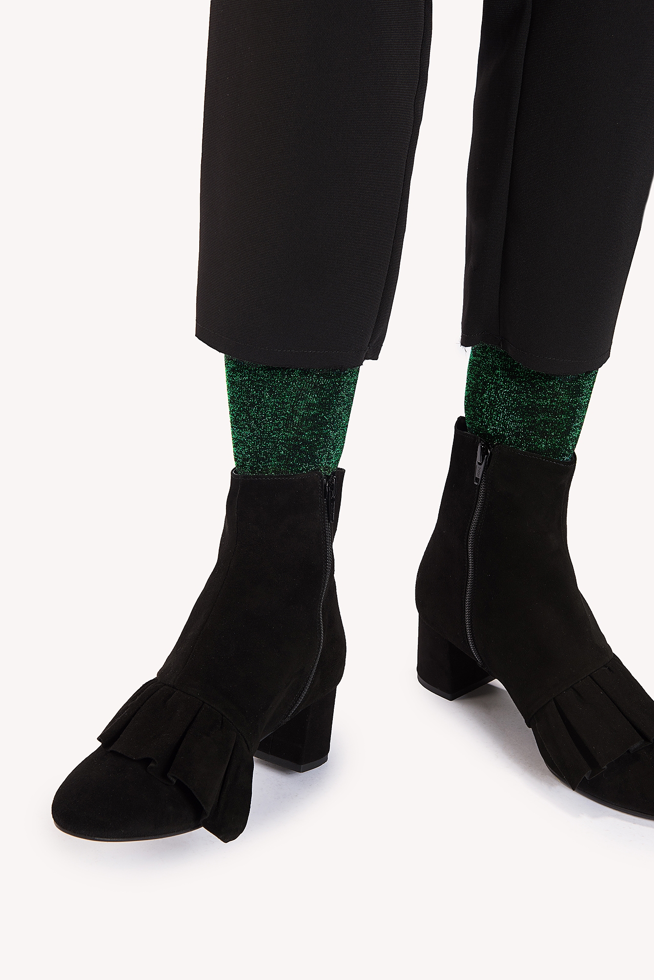 Glitter Socks Green NAKD
