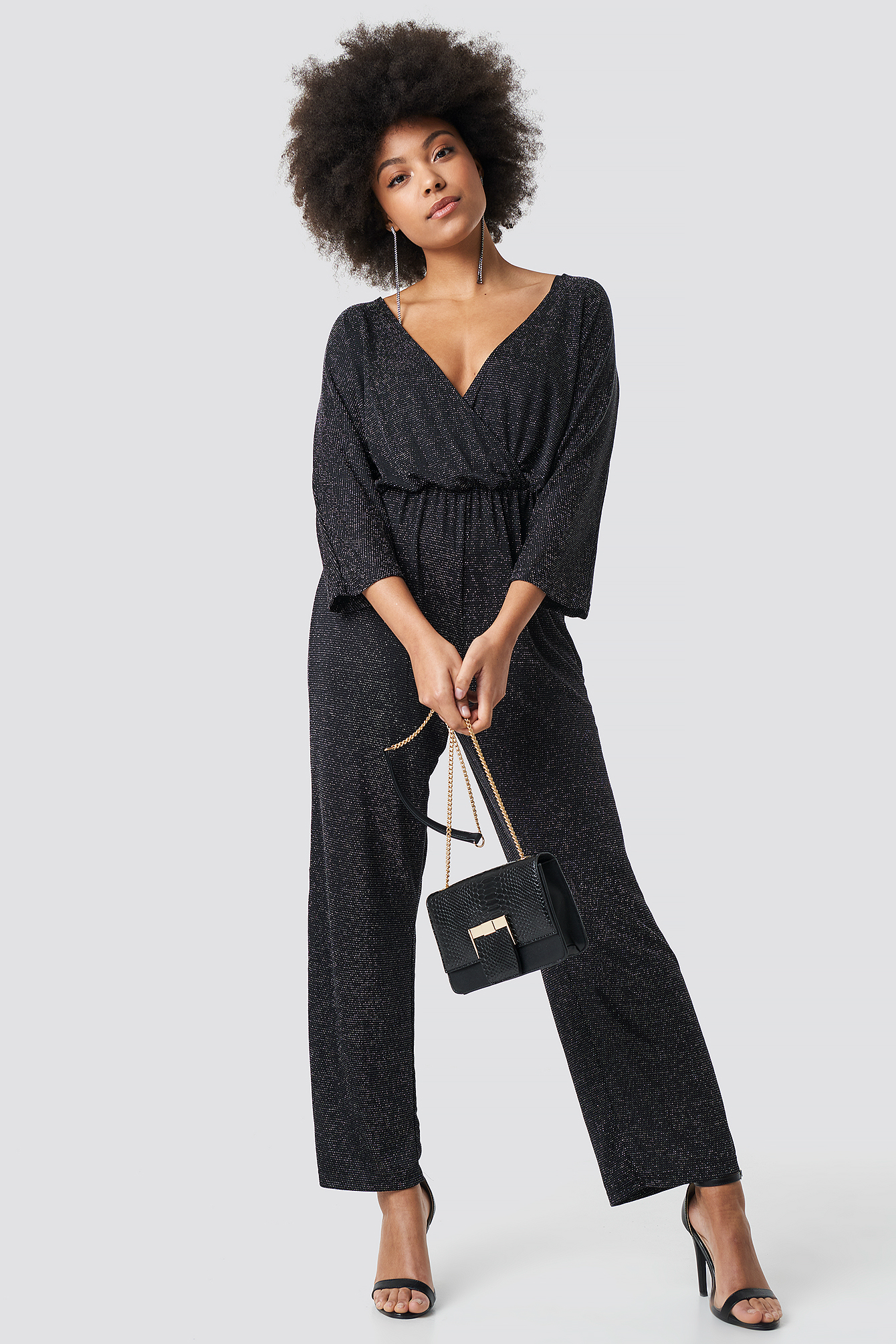 Glittery Jumpsuit Silver