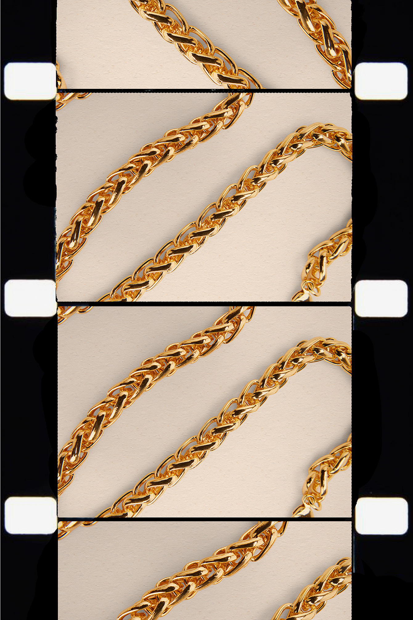 Gold Gold Plated Braided Chain
