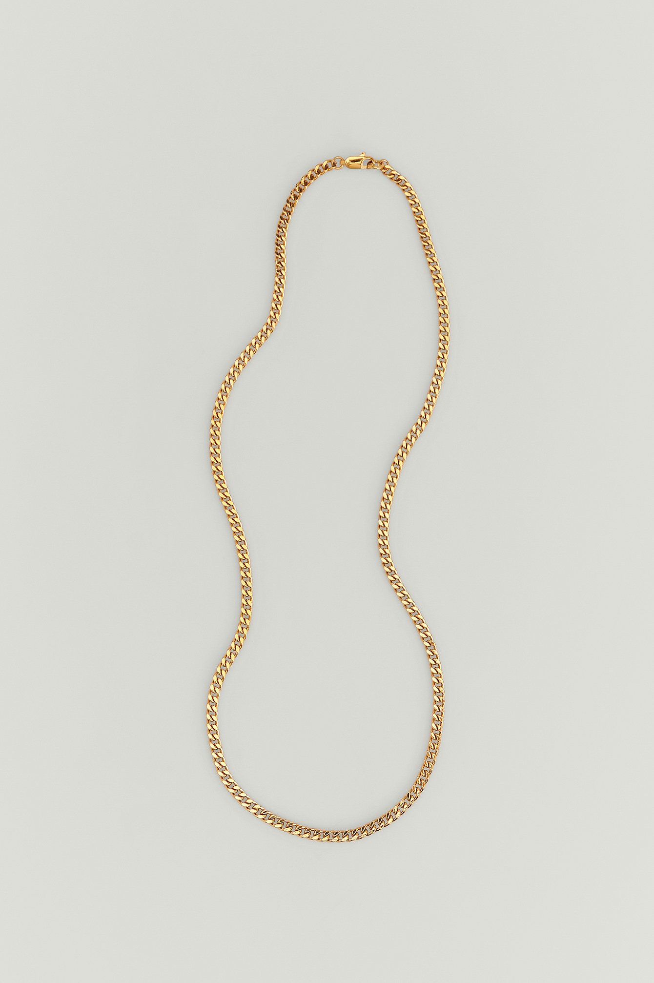Gold Collana con catena placcata in oro riciclata