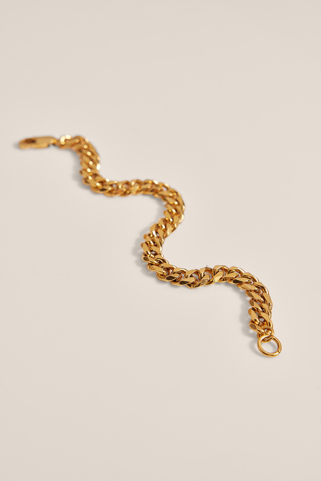 Gold Pozłacana bransoletka z grubego łańcuszka