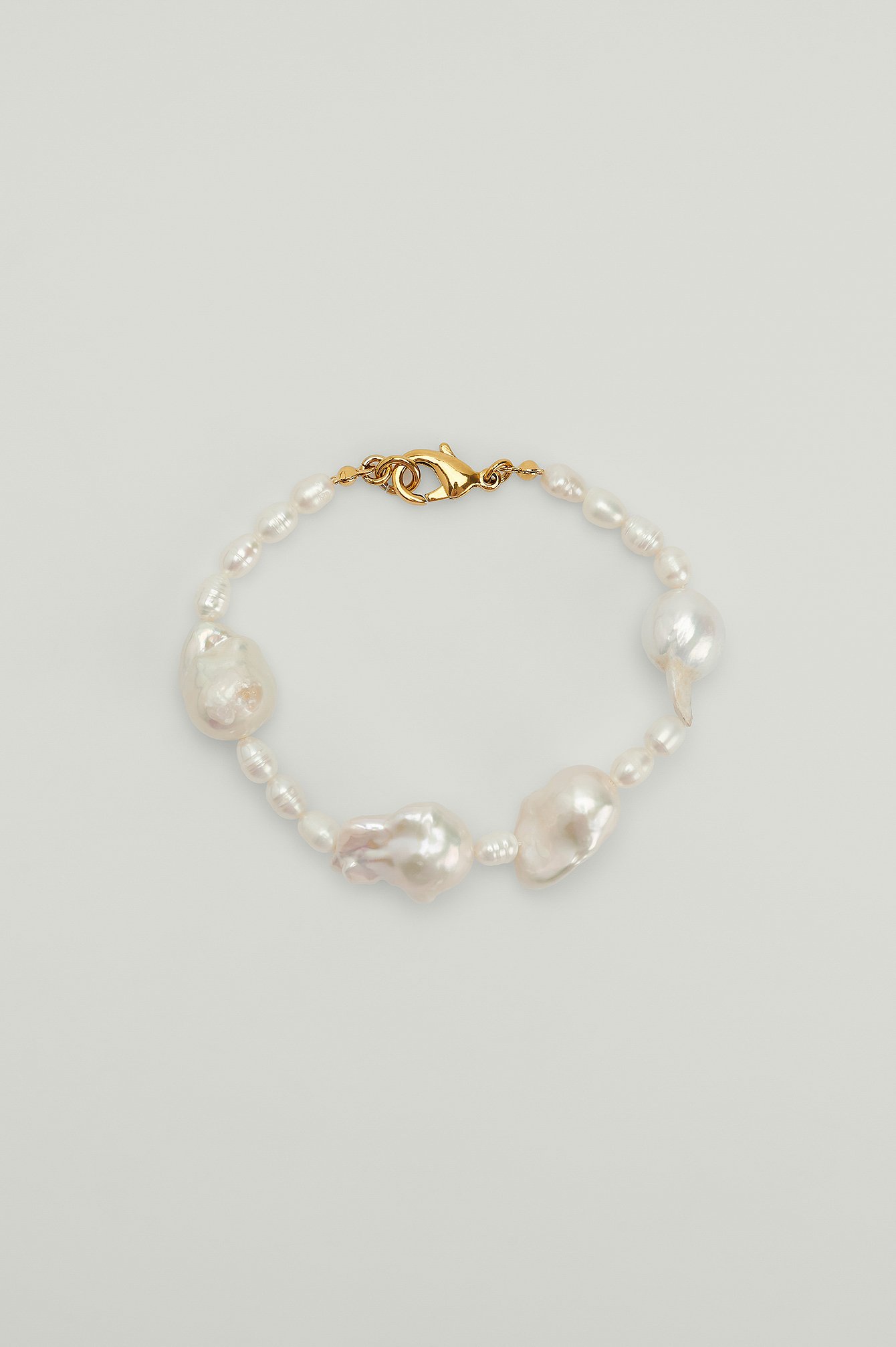 White Gold Plated Fresh Water Pearl Bracelet