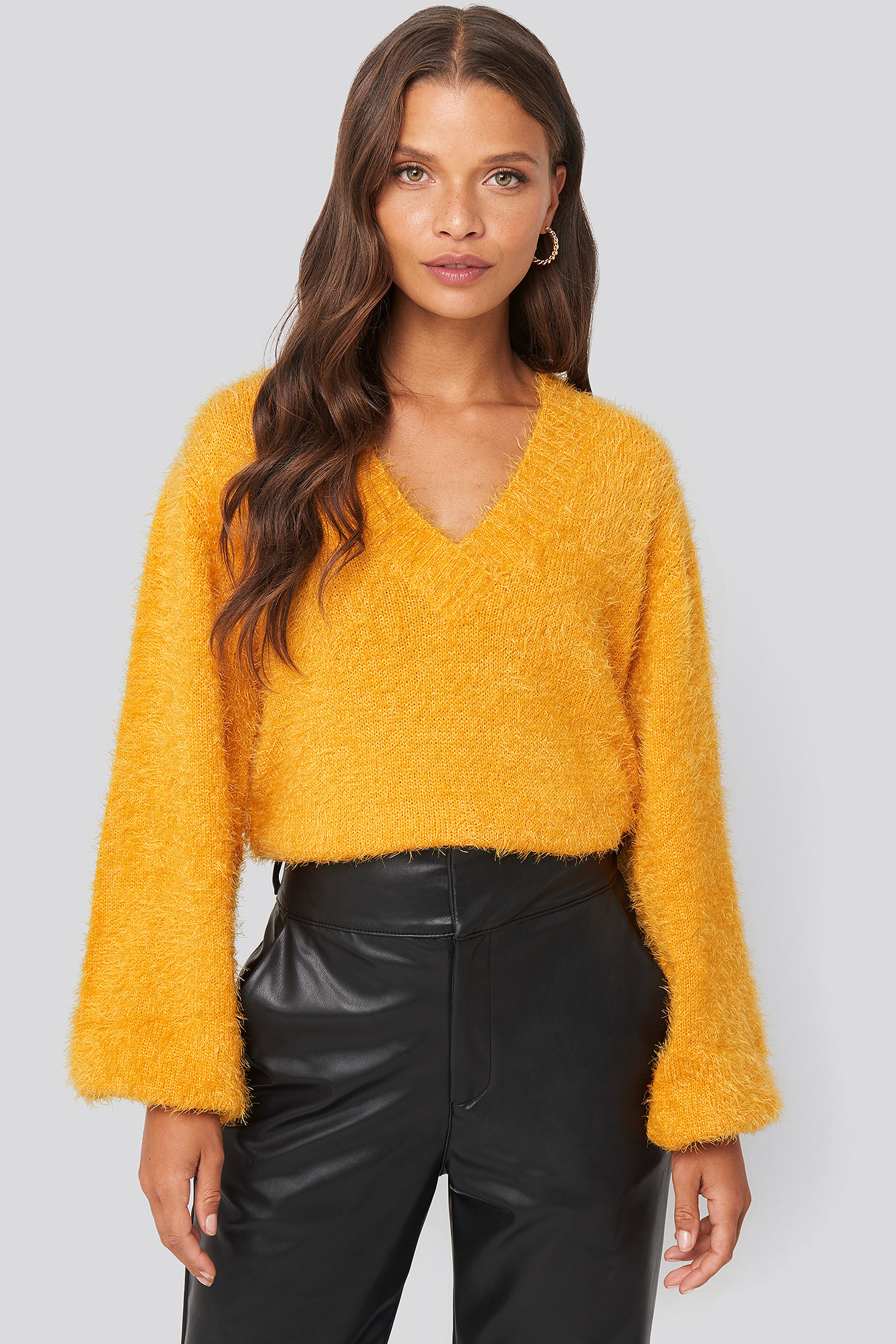 Basic Sweater Yellow | na-kd.com