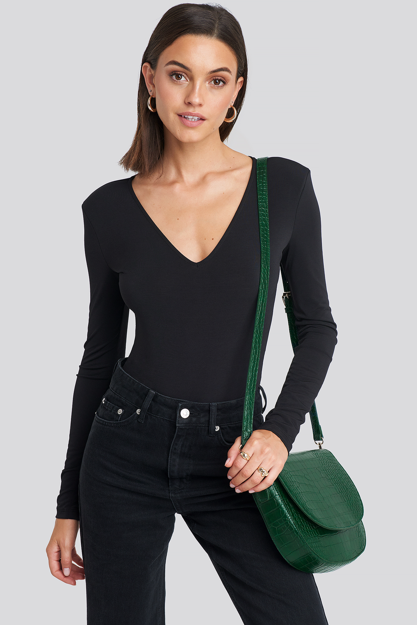 Halfmoon Reptile Bag Green